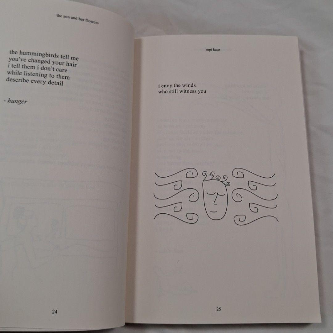 The Sun And Her Flowers, Rupi Kaur Paperback Andrews McMeel 2017 White Poetry