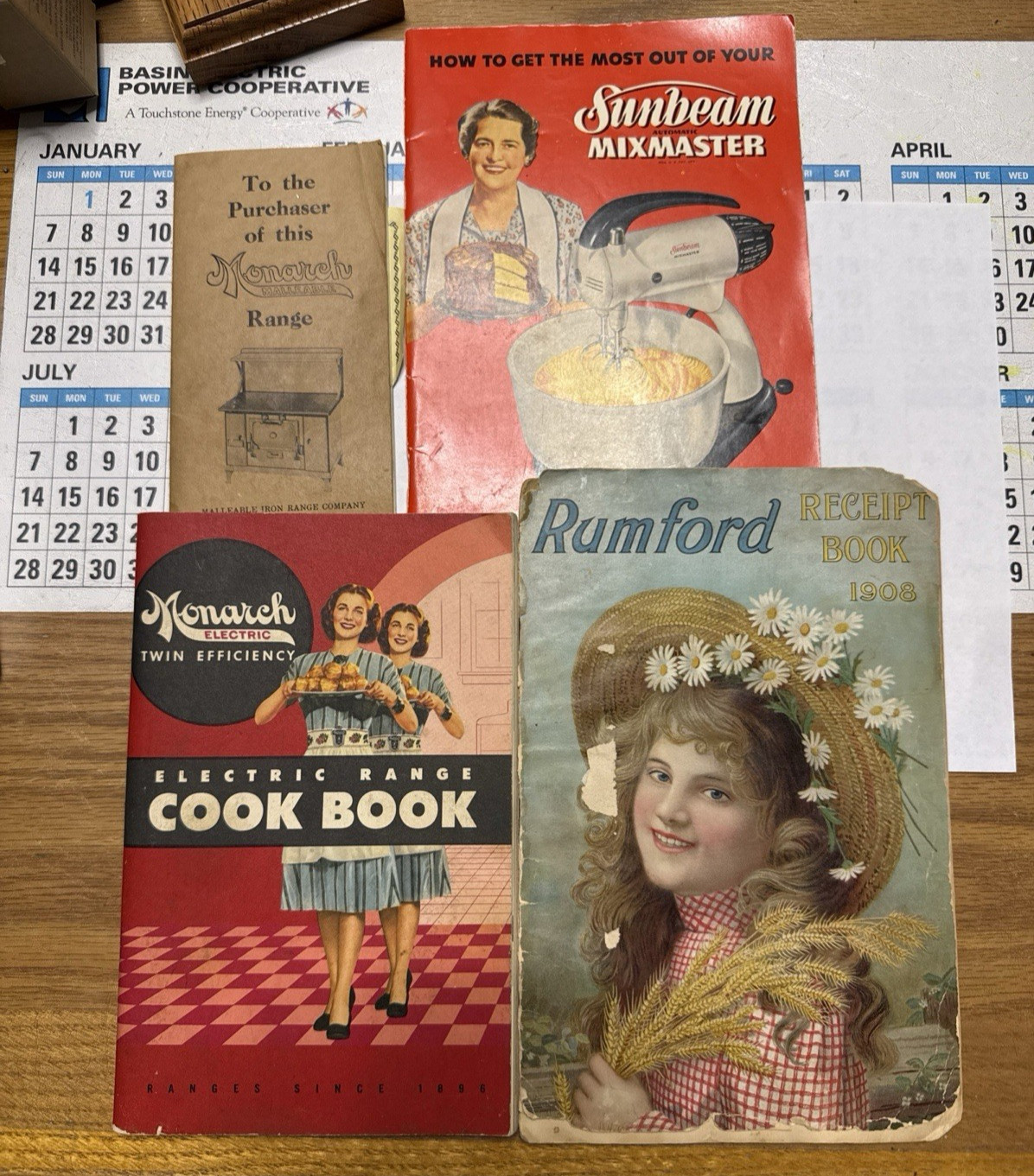 Vintage Cookbook Rumford 1908 Monarch Range 798FW Sunbeam Books