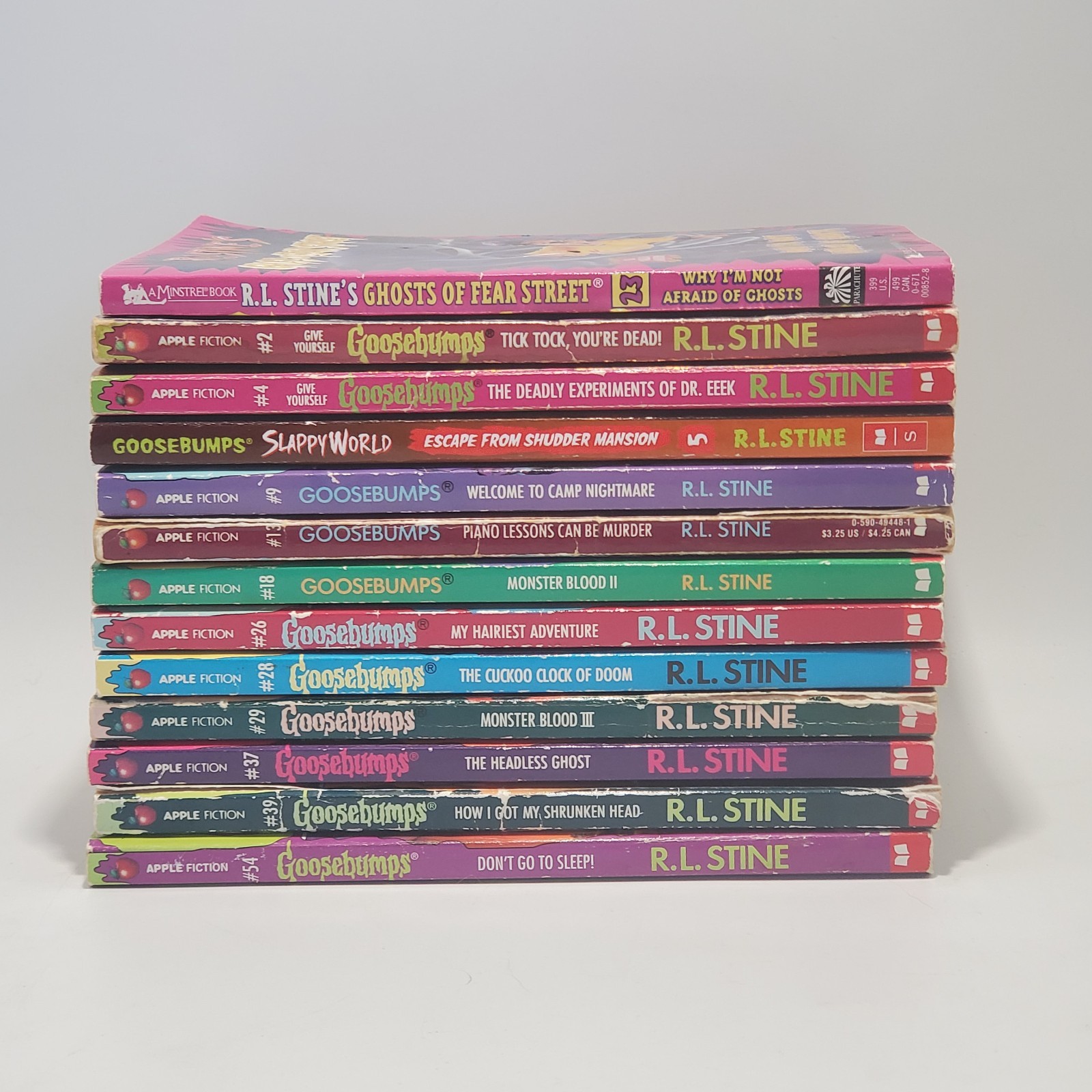 Goosebumps Paperbacks Lot of 13 Books 1st Printings 1990s-2000s