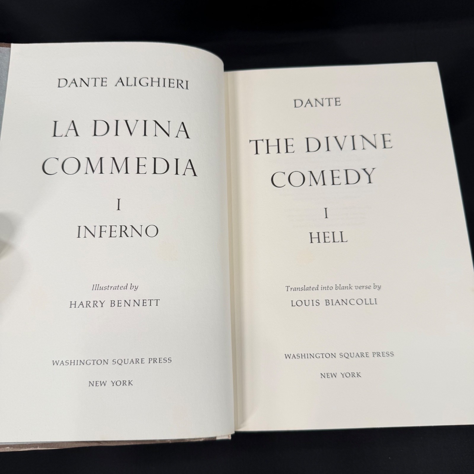 Dante Alighieri The Divine Comedy 3 Vols Washington Square Press 1966 HC Box Set