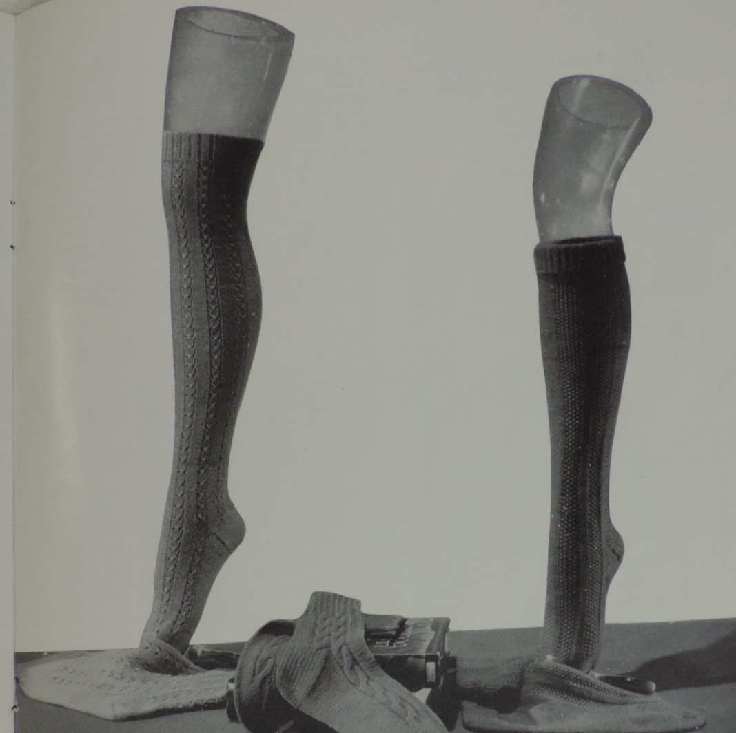 2 Knitting Socks Magazines #20/#340 Women/Men/Child Slippers/Sweater 1950s