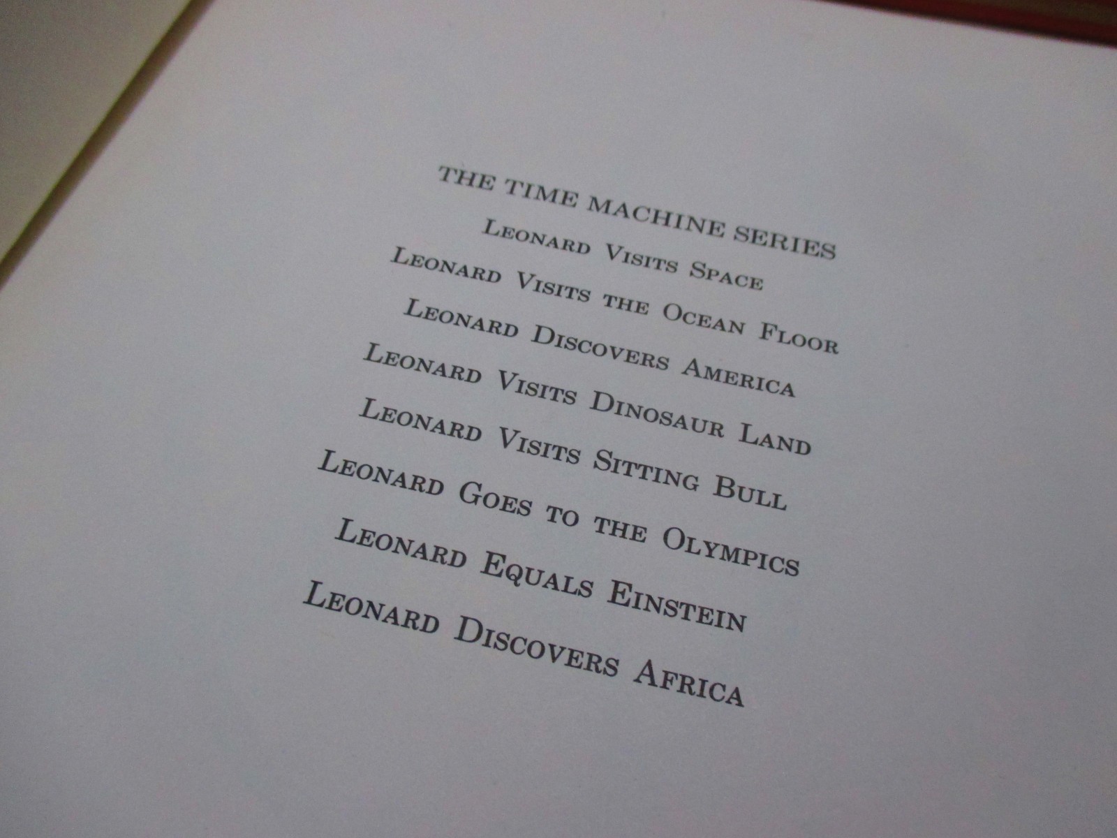 Leonard Visits Dinosaur Land & Discovers America, Visits Space 1965