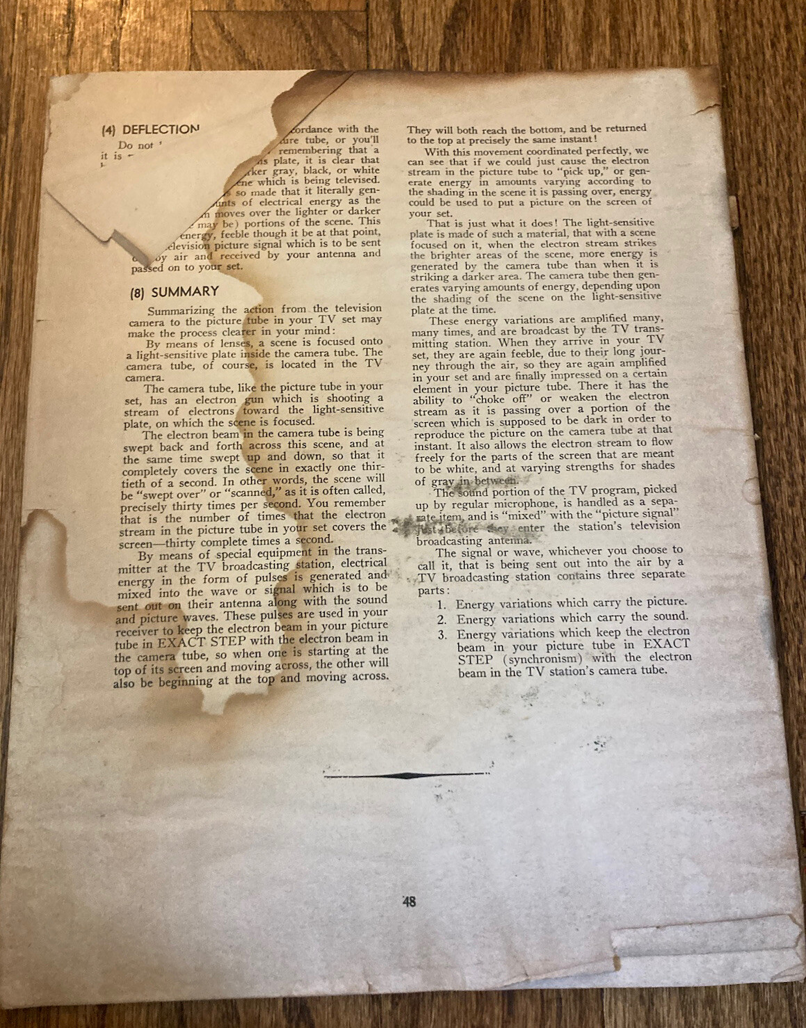 Television Trouble Shooter Stark Repair Manual Vtg CRT 1951 To Fix Manual How
