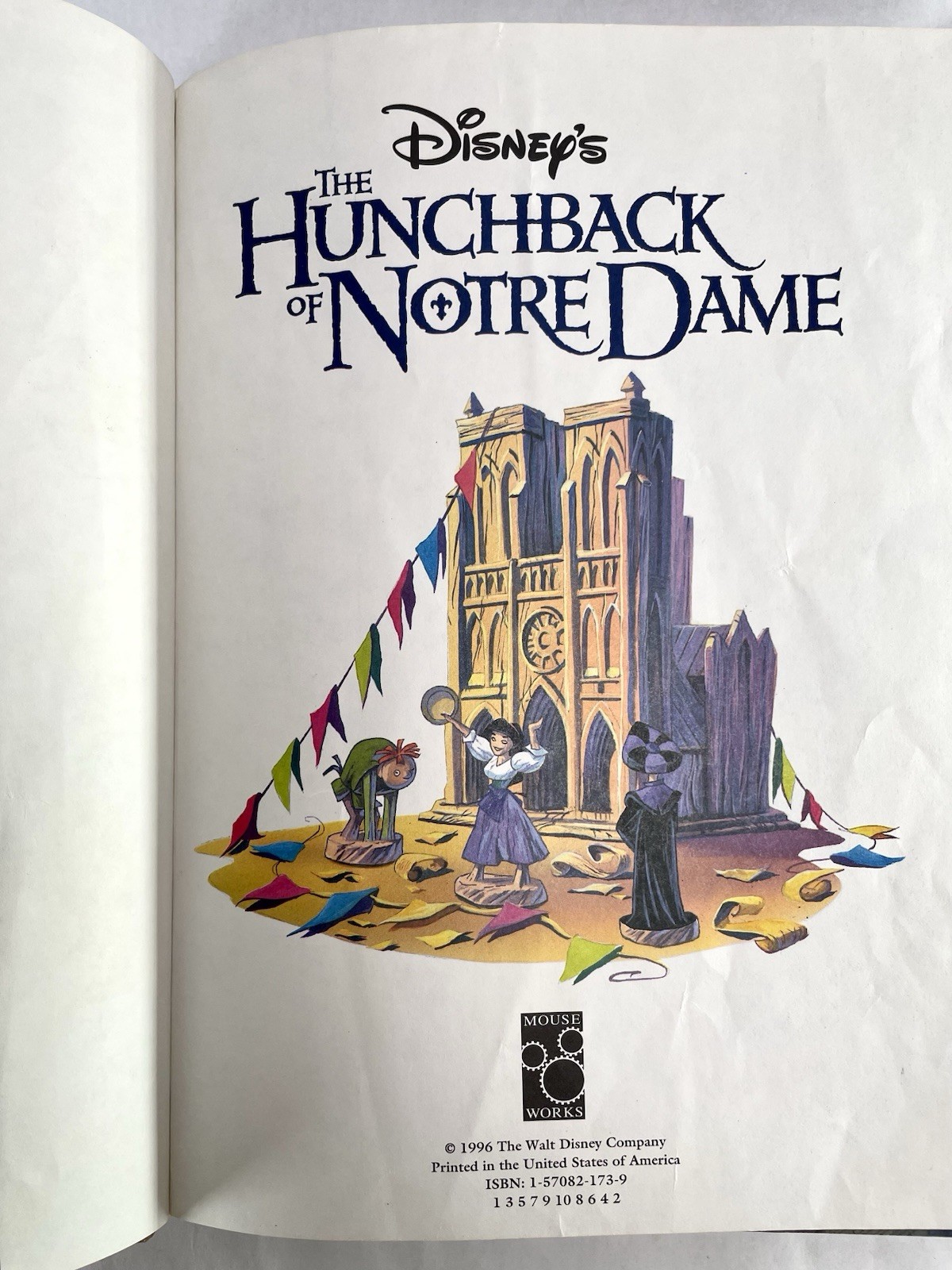 VTG 1996 Disney Classics The Hunchback of Notre Dame Hardcover Book 1st Edition