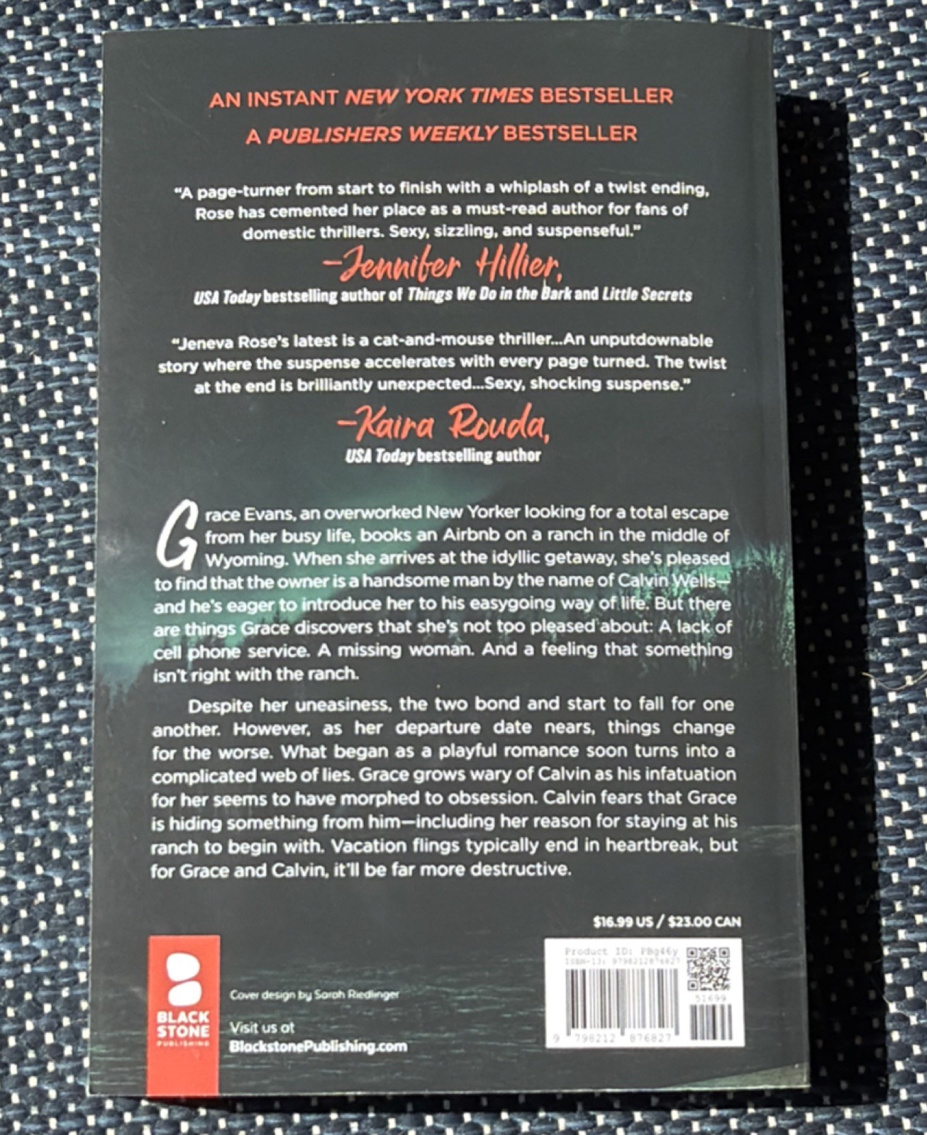 Blackstone Publishing Jeneva Rose You Shouldn’t Have Come Here Paperback Thrill…