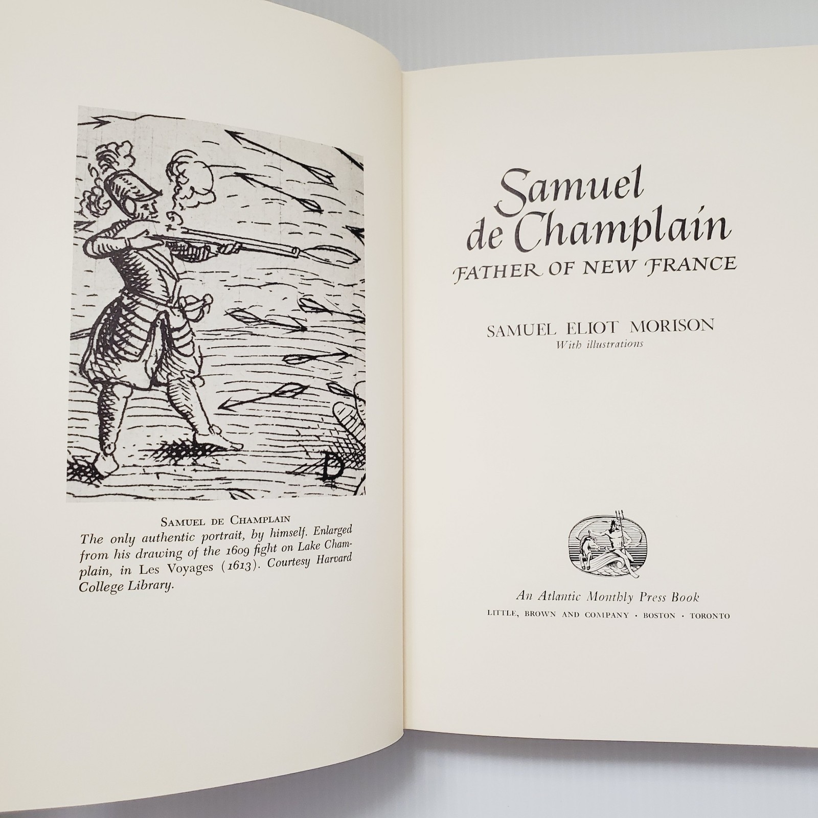 Samuel De Champlain Book Father of New France Samuel Eliot Morison 1972 Vintage