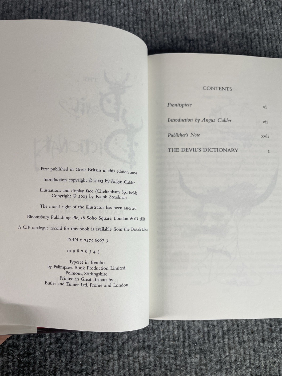 The Devil’s Dictionary by Ambrose Bierce Ralph Steadman HCDJ