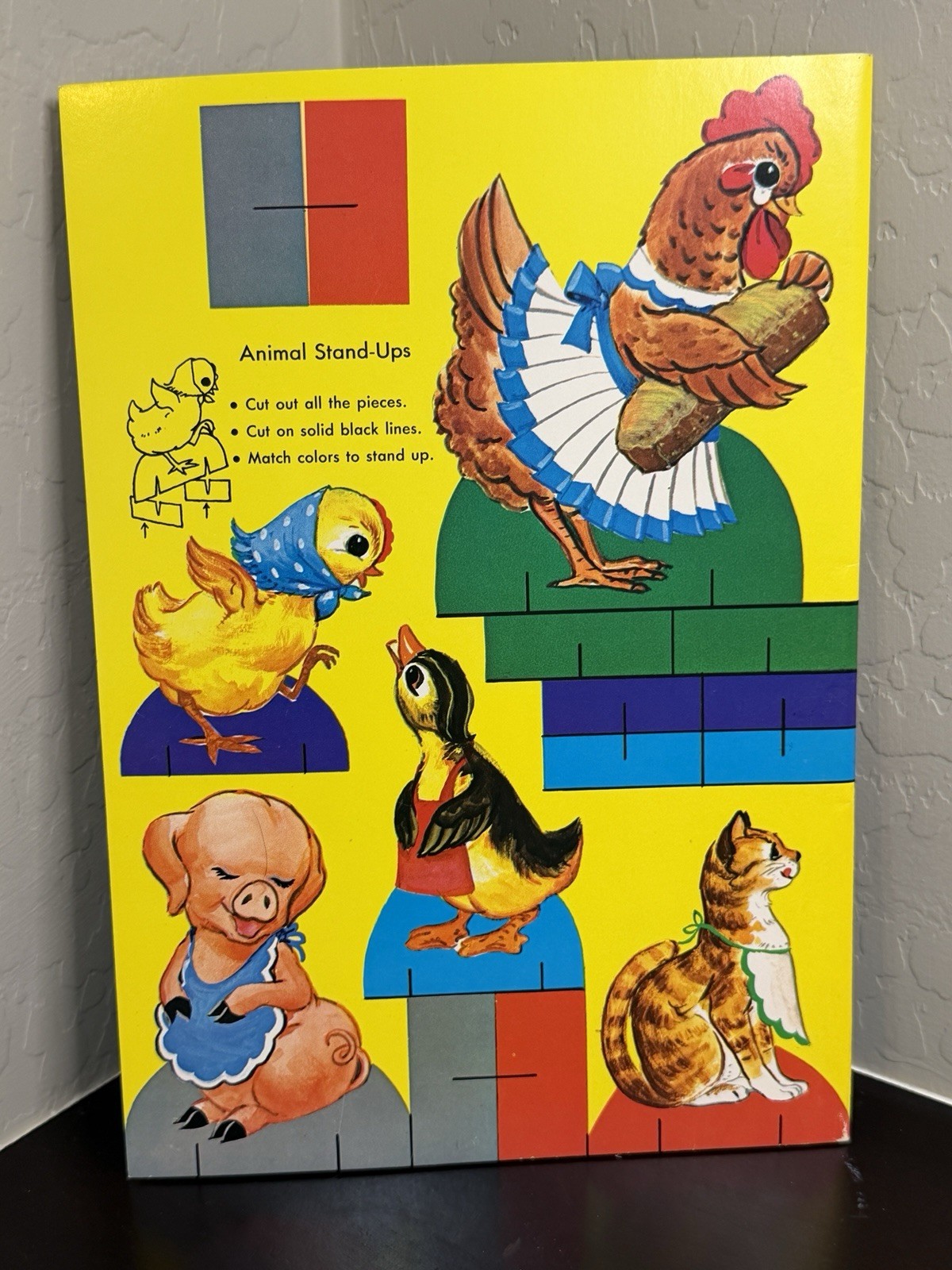 Whitman Favorite Animal Stories Sticker Fun PB Activity Book Illus Stickers 1961