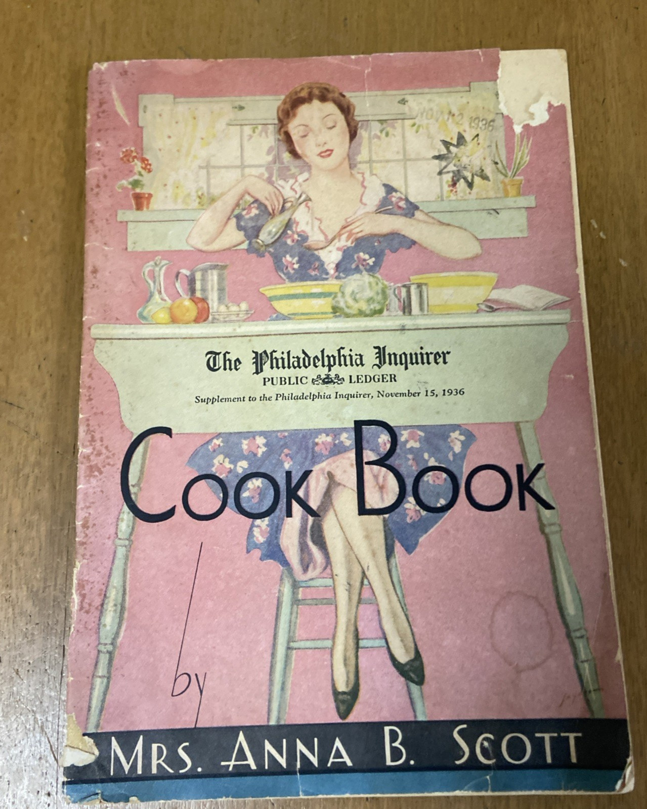 2 Vtg 1936 cookbooks Pennsylvania Dutch Fine Old Recipes & Philly Inquirer Cook