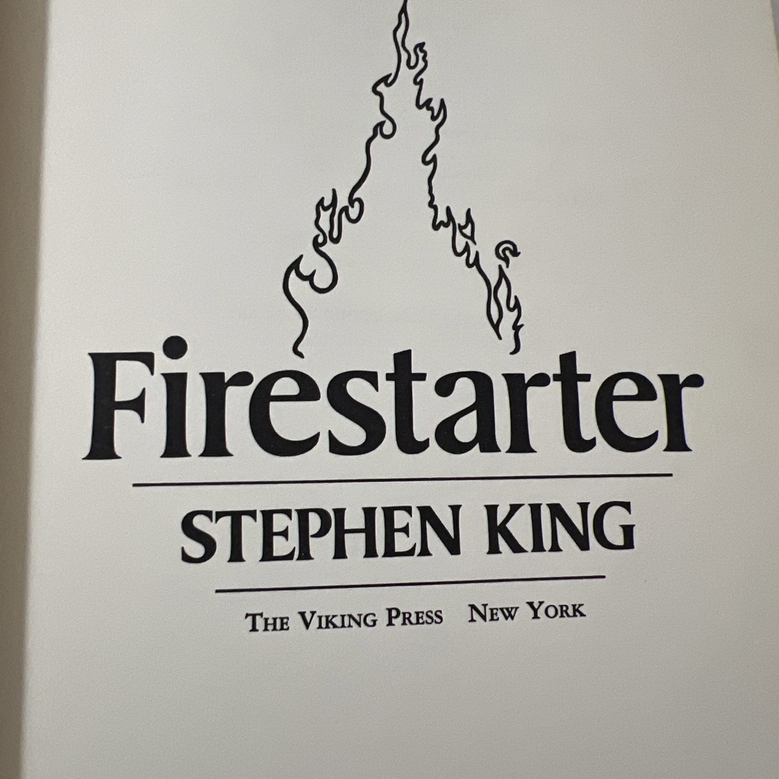 Stephen King Fire Starter Hardcover First Edition 1980 Viking Press