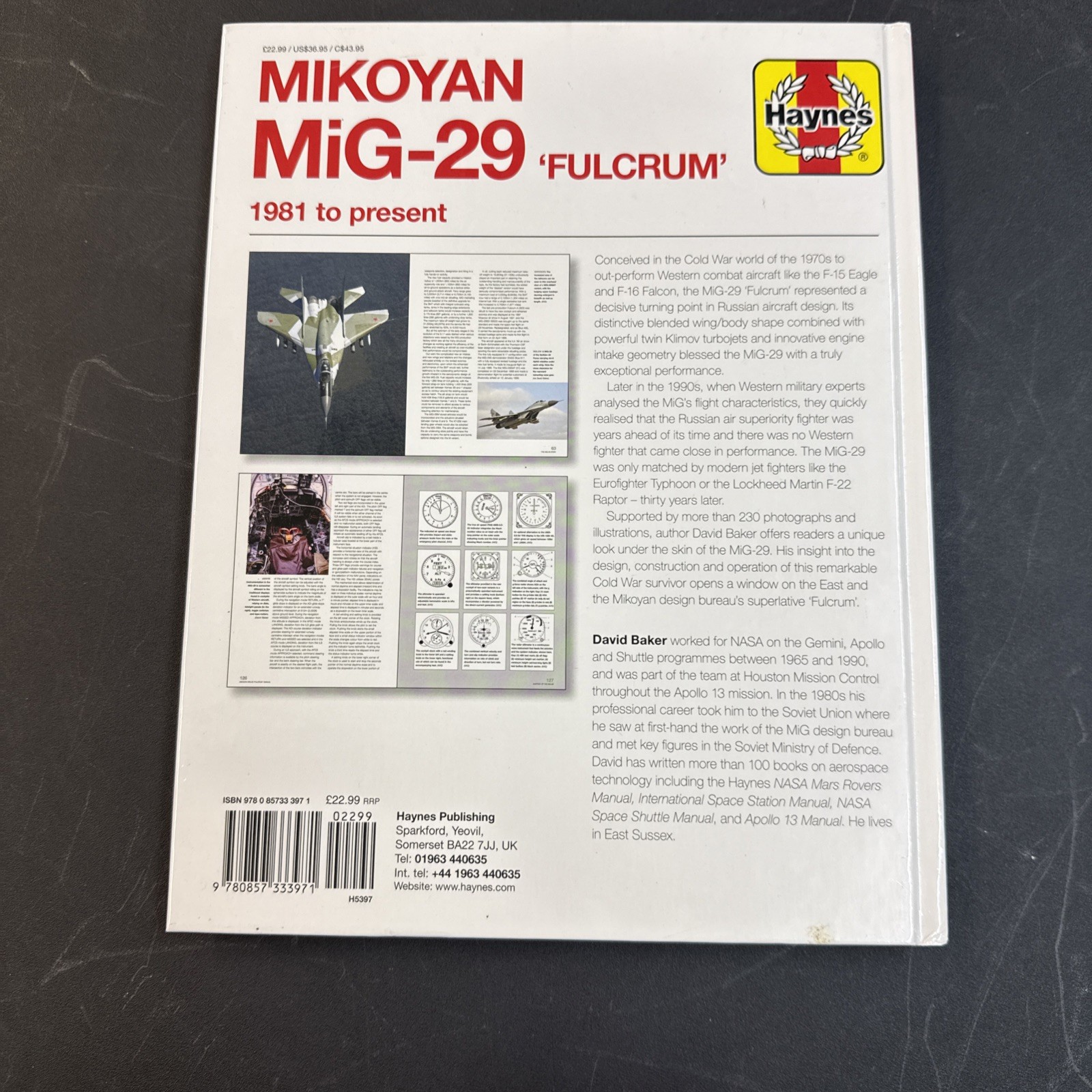 MIKOYAN MIG-29 ‘FULCRUM’ MANUAL: 1981 TO PRESENT (OWNERS’ By David Baker