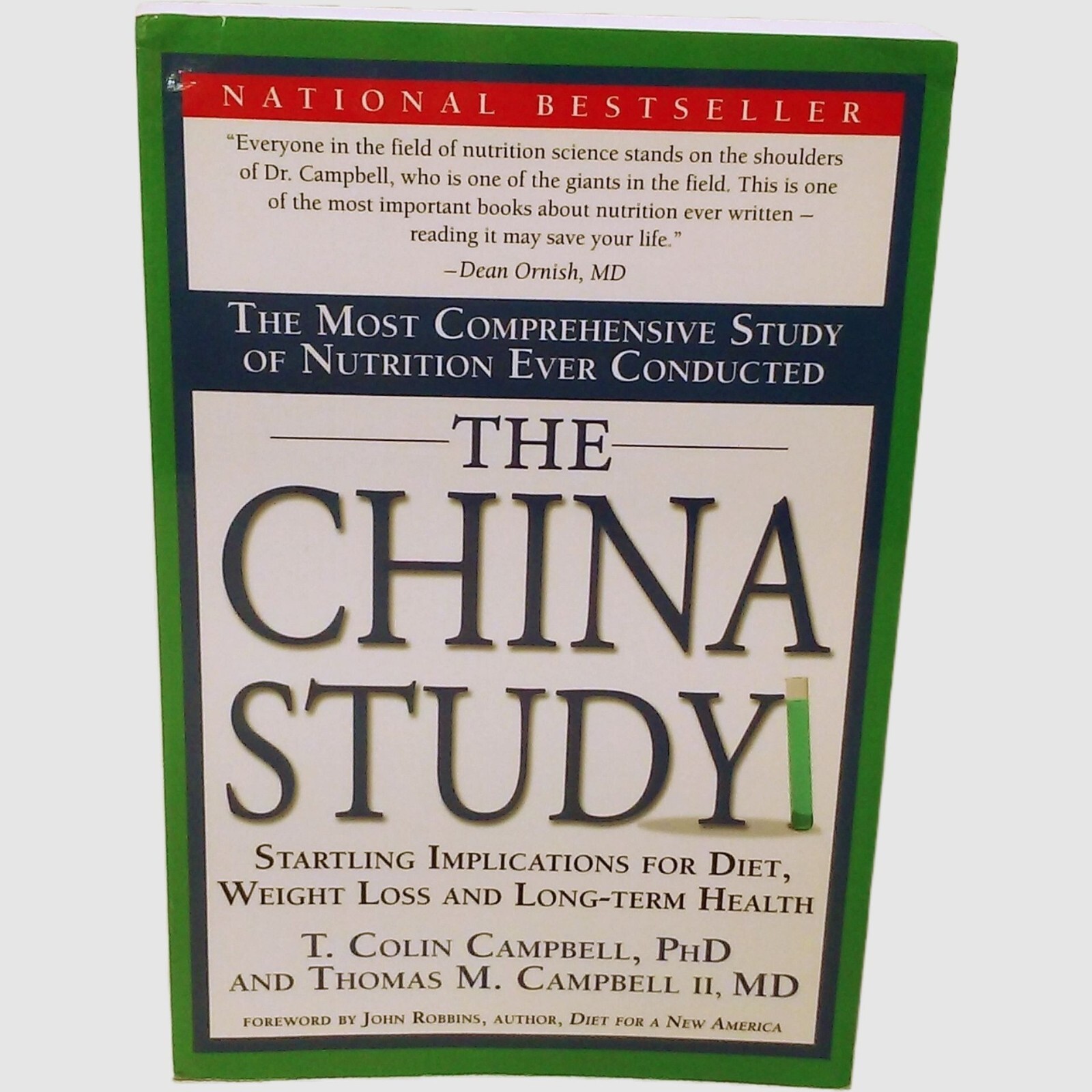 The China Study T. Colin Campbell BenBella 2006 Softcover Nutrition Health Diet