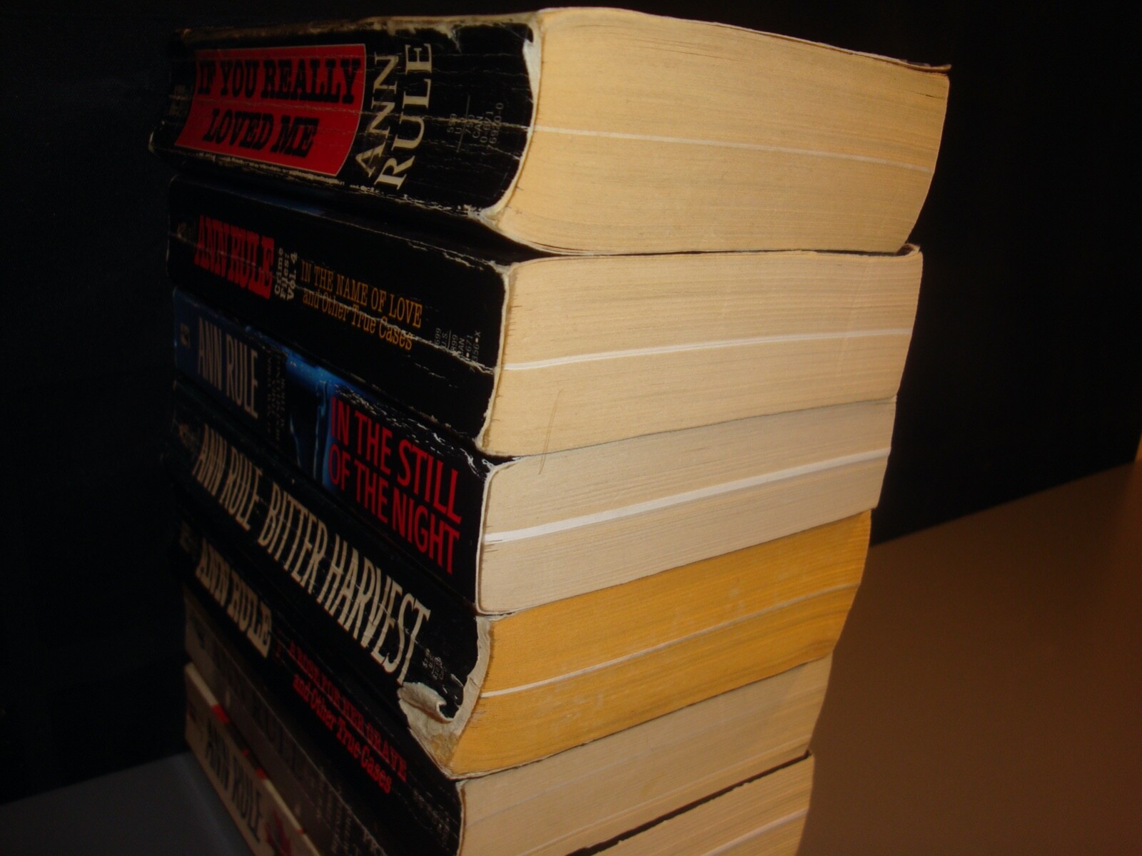 Ann Rule True Crime 7 paperback book lot Crime Files Murder Serial Killers