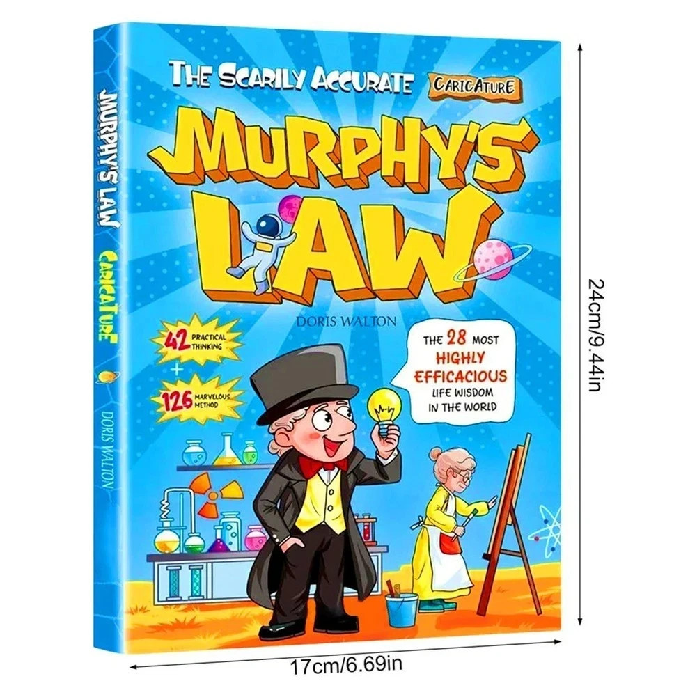 Murphy’s Law Learning Book for Kids 8, 12 with 128 Pages Paperback Illustrated