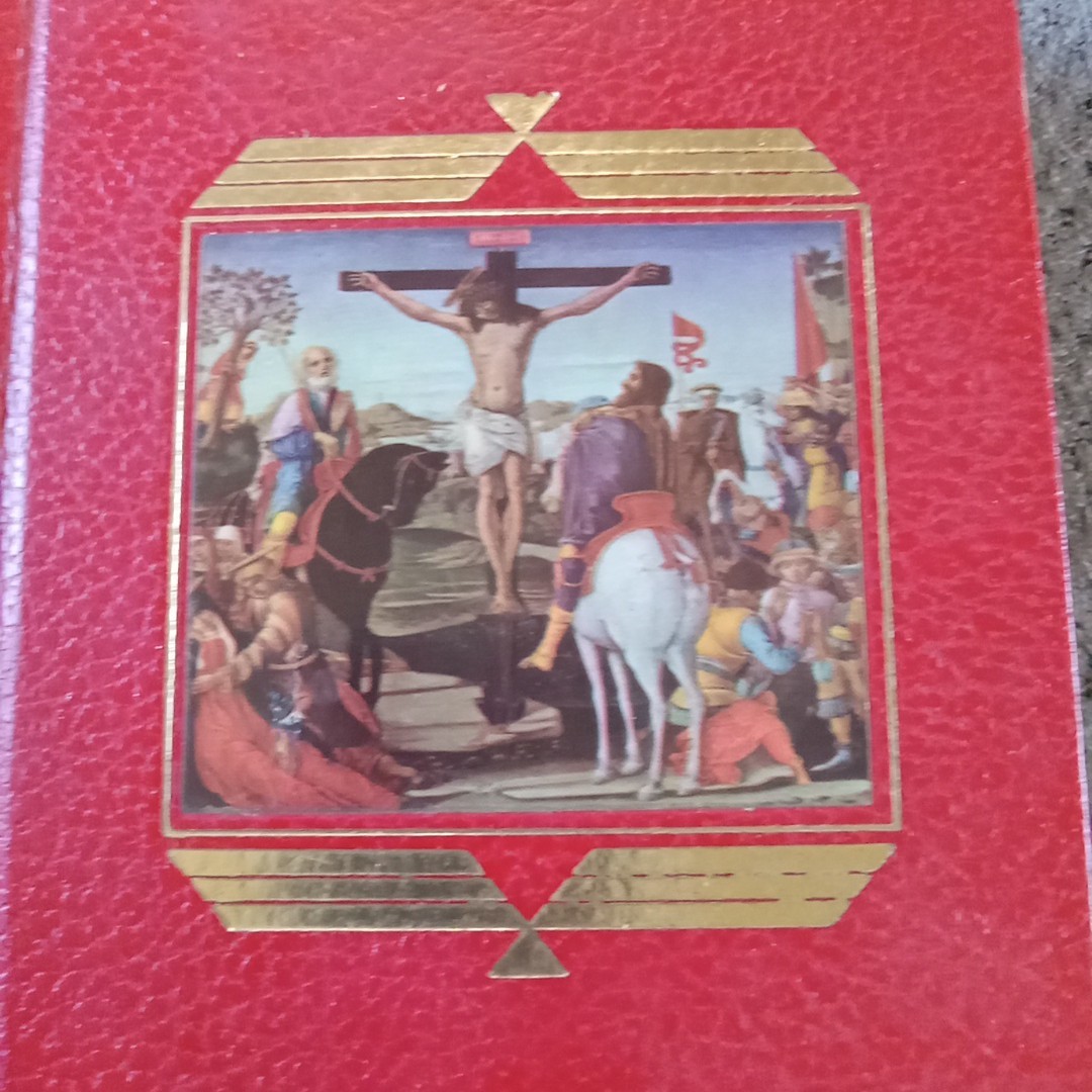 Catholic Press Life of Christ Book 1964 Hardcover Gold Edges Illustrated