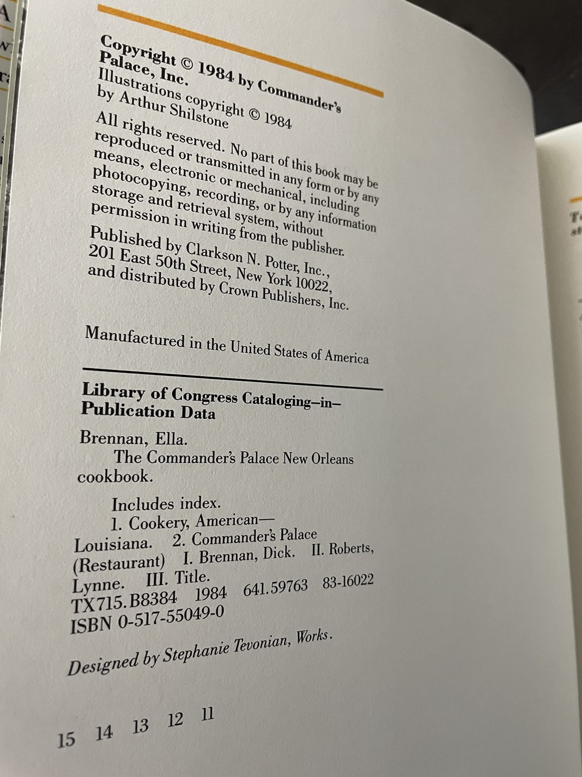 The Commander’s Palace: New Orleans Cookbook