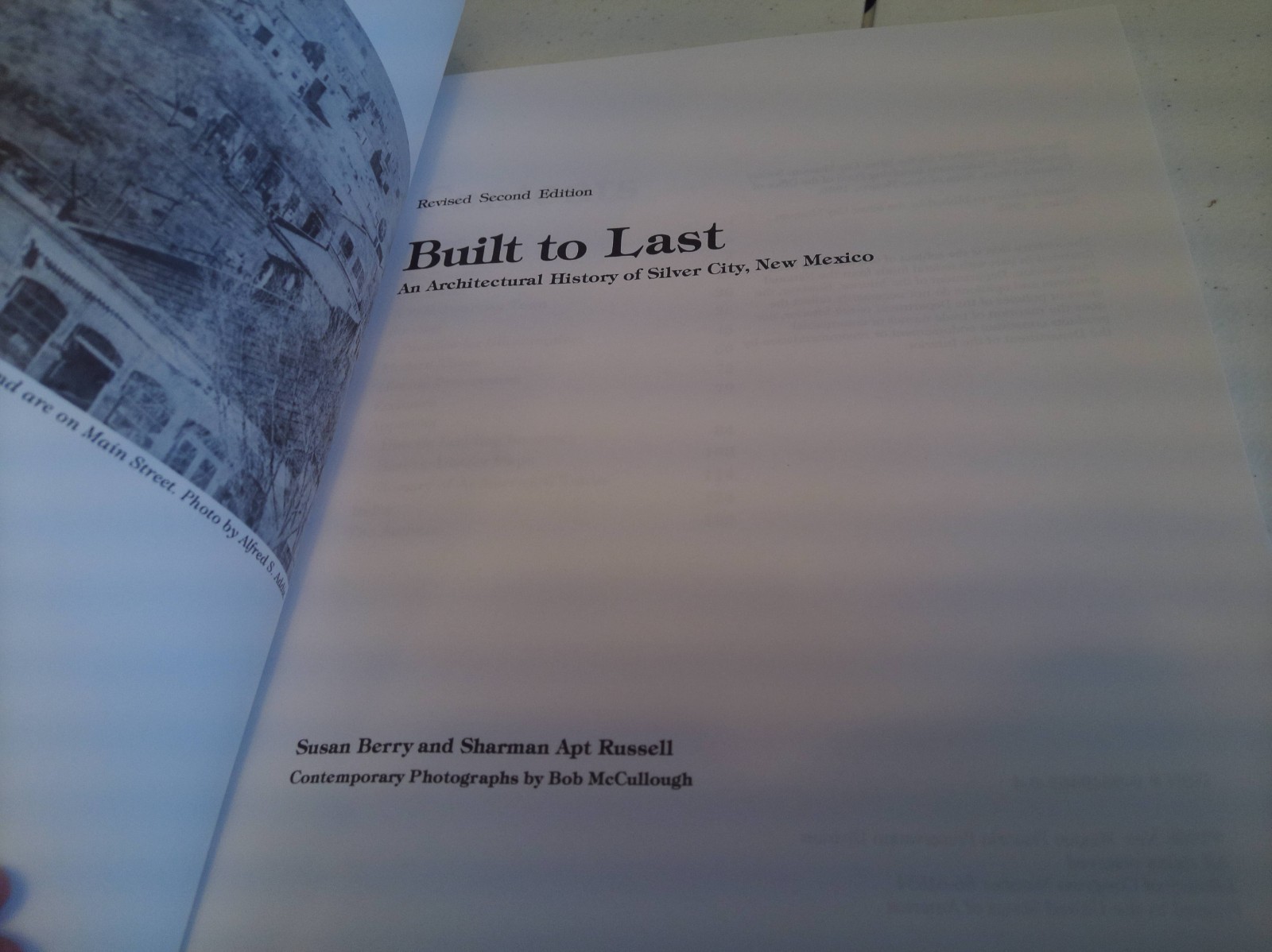 Built to last an architectural history of silver city, New Mexico Paperback 1986