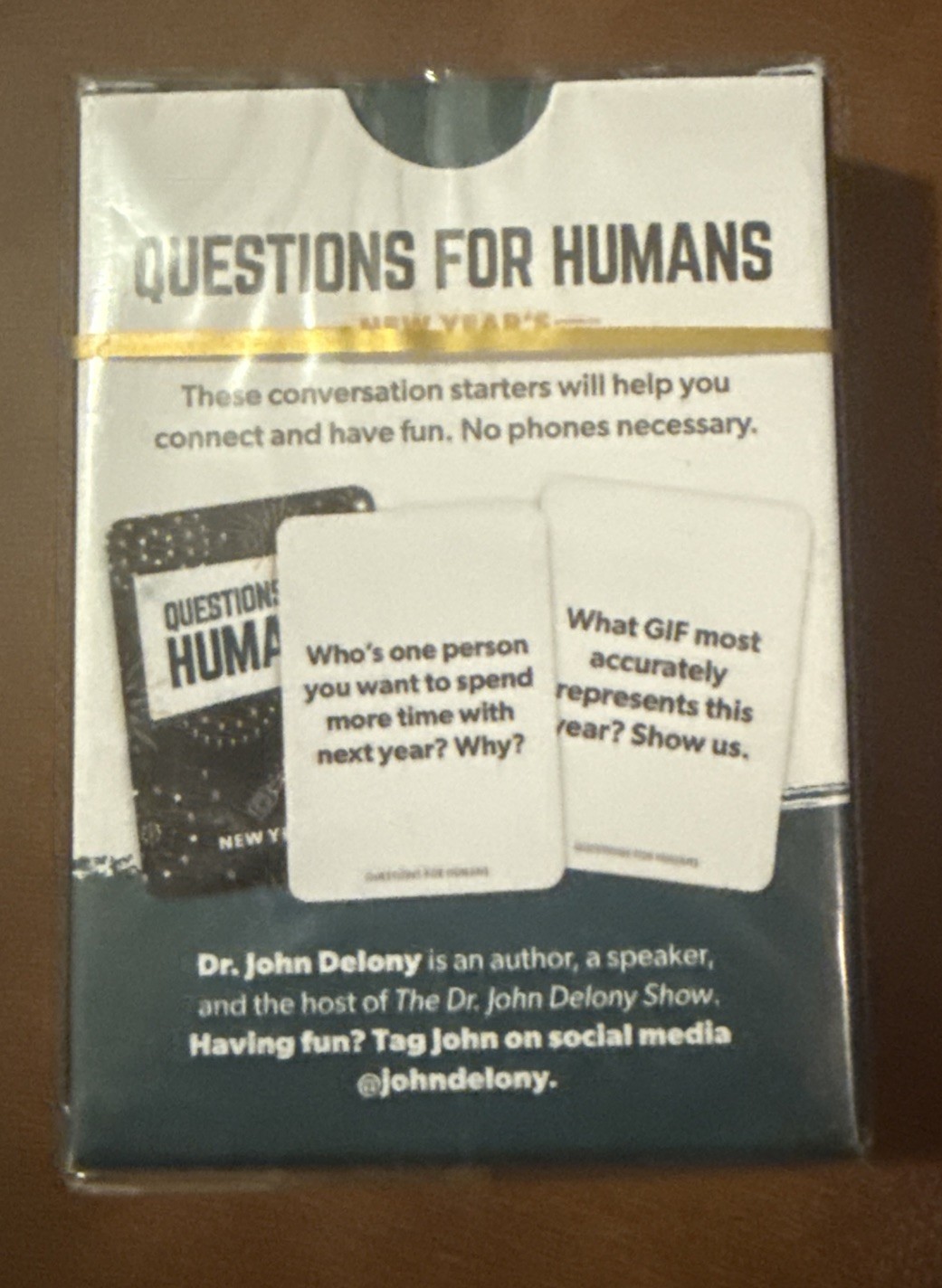 Questions for Humans: New Year’s by John Delony (2022, Cards,Flash Cards)