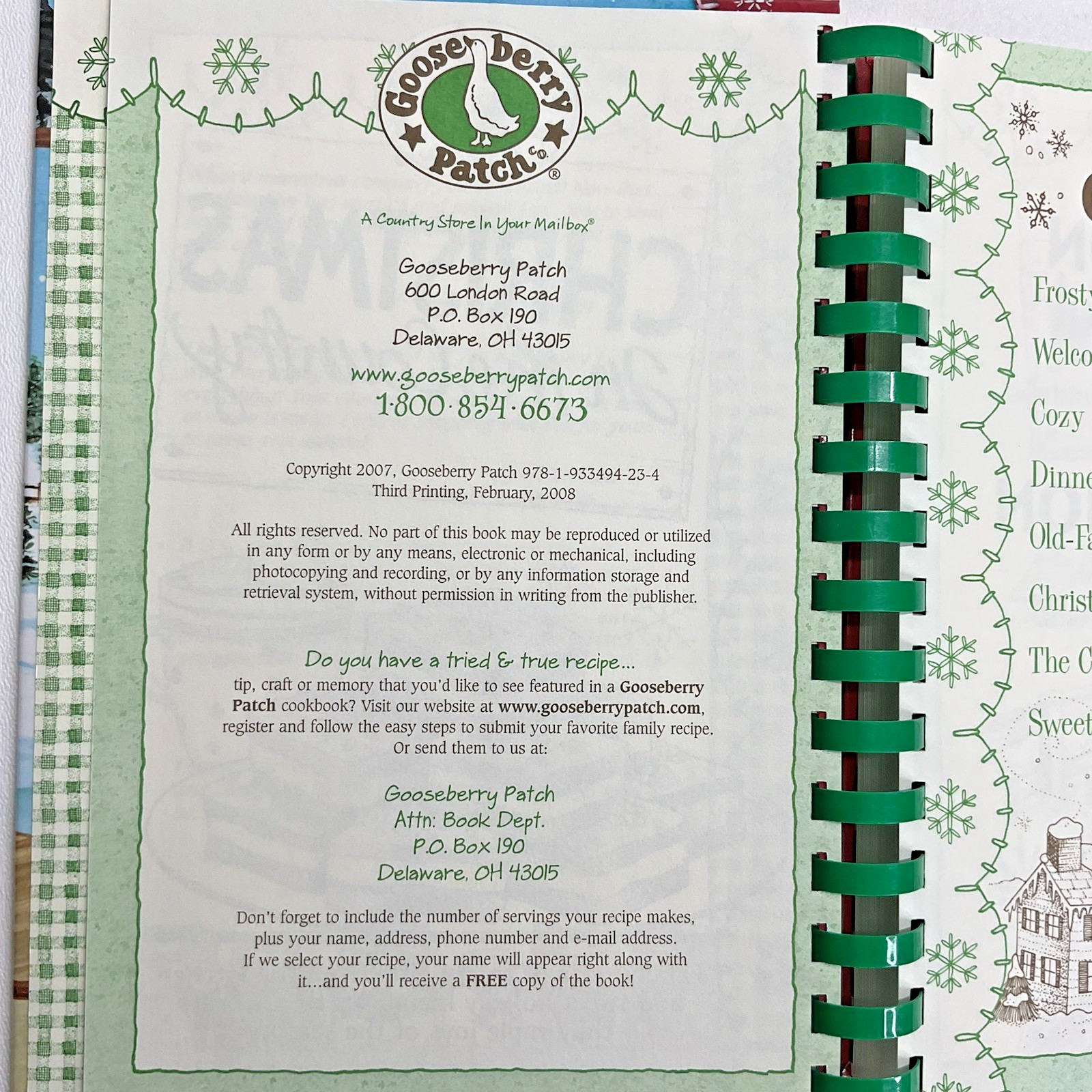 Gooseberry Patch Spiral Cookbooks LOT (3) Church Suppers Christmas Hometown