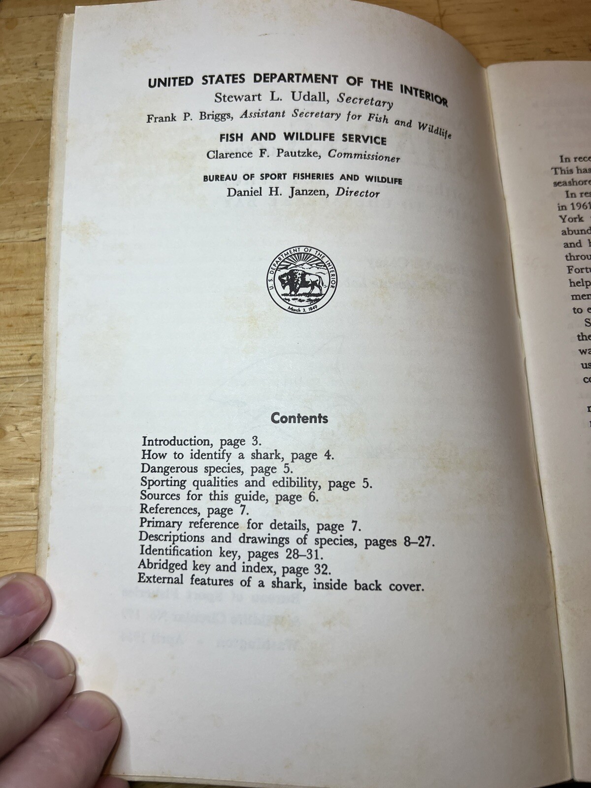 Angler’s Guide to Sharks of the U.S. Maine to Chesapeake Bay 1964