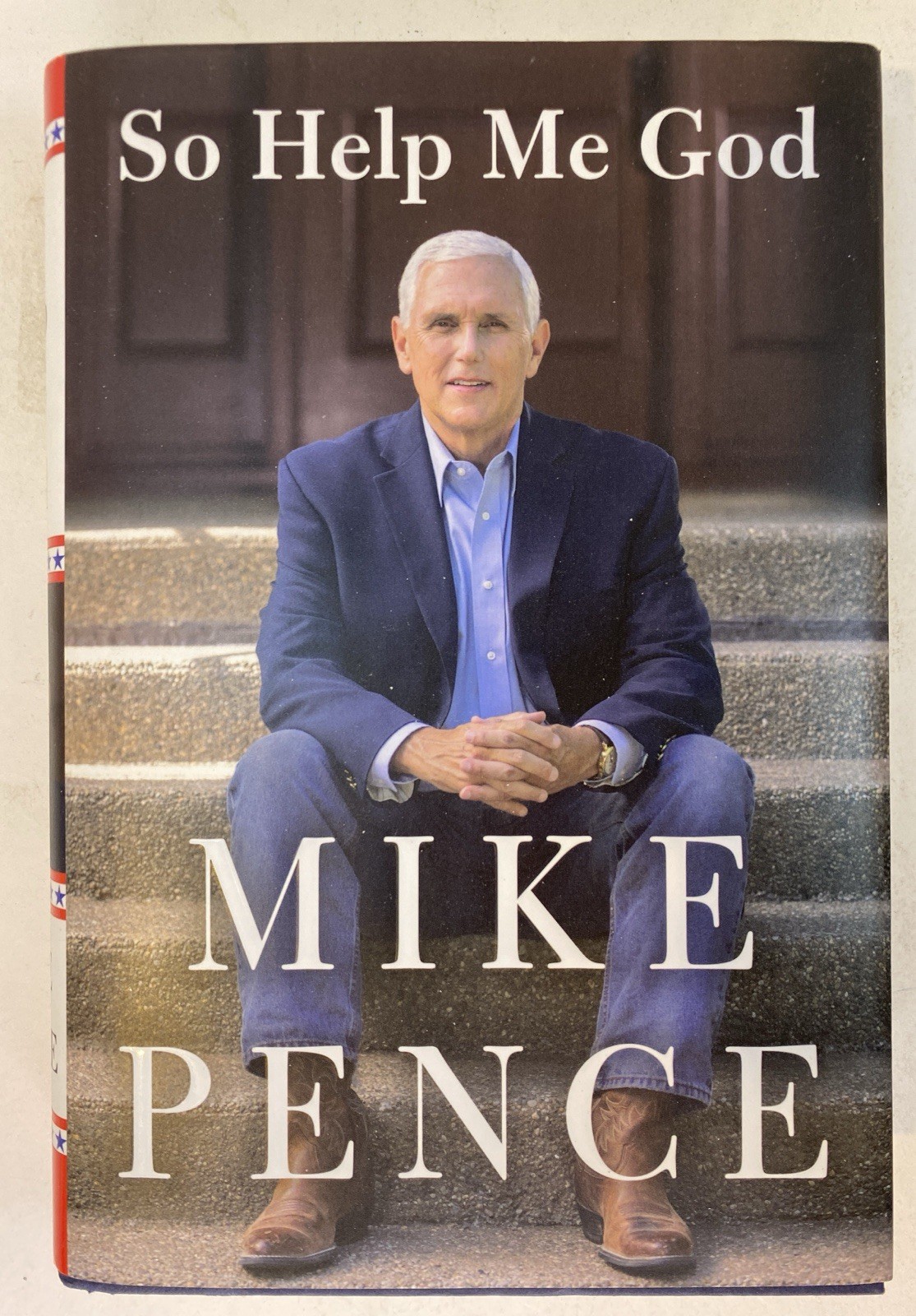 SIGNED Mike and Karen Pence books lot of 3 So Help Me God + 2x Marlon Bundo