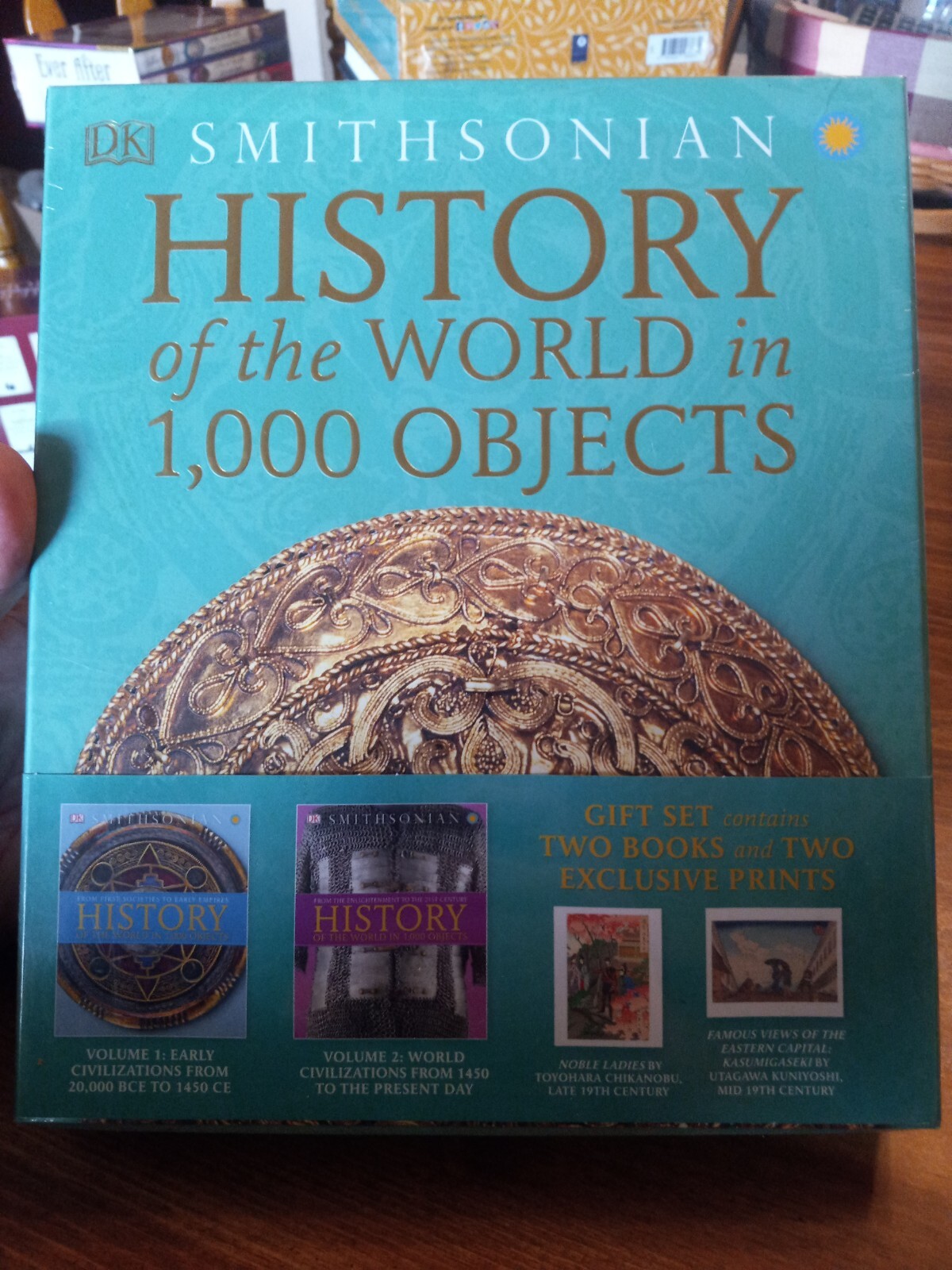DK Smithsonian History of the World 2 Books & 2 Prints Gift Set Collection!