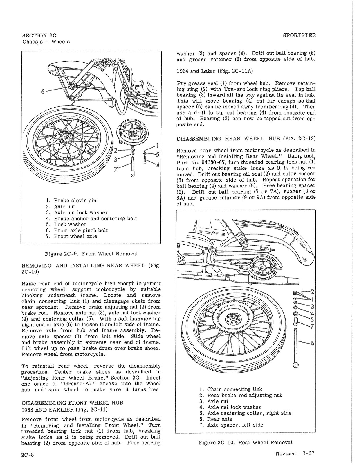 HARLEY-DAVIDSON Sportster Service Manual 1959 To 1969 – WIRE BOUND – COVERS