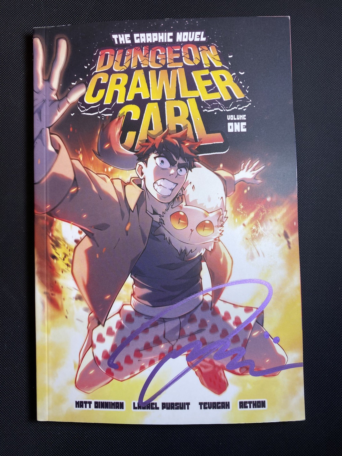 SIGNED Dungeon Crawler Carl, Vol. 1 (Graphic Novel) Paperback by Dinniman, Matt
