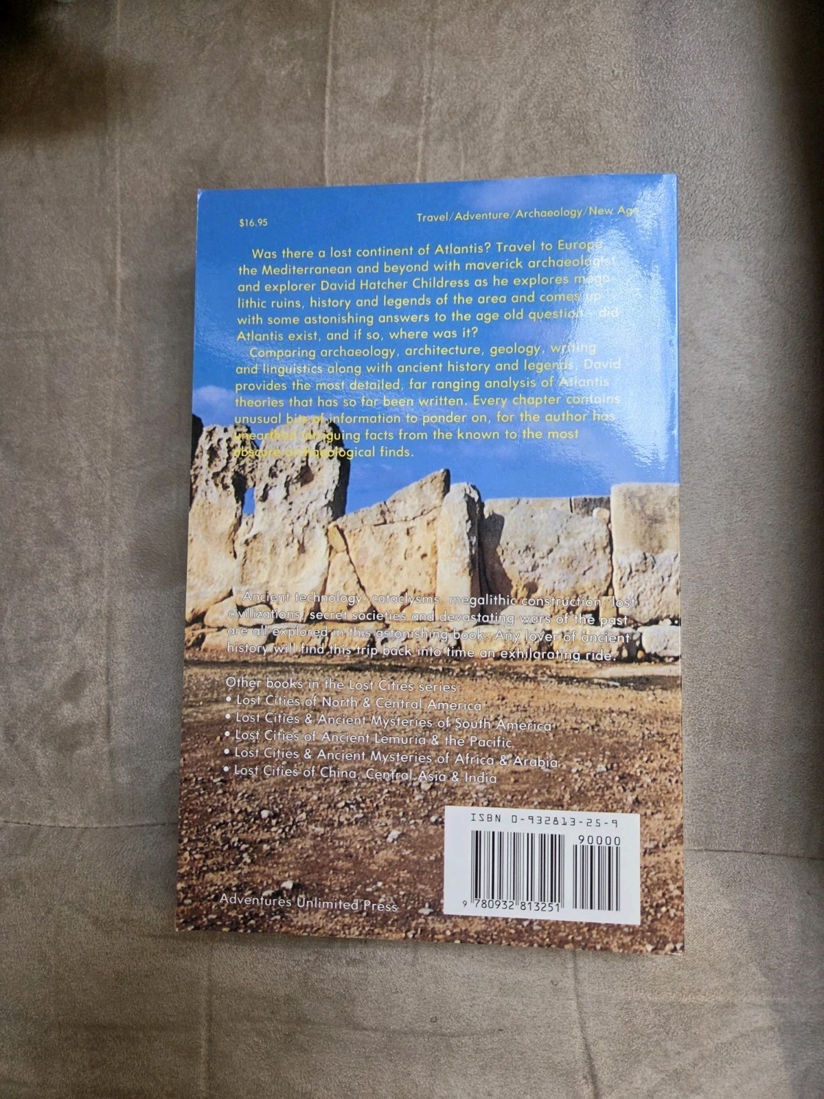 Lost Cities of Atlantis, Ancient Europe, & the Mediterranean- PB-David Childress