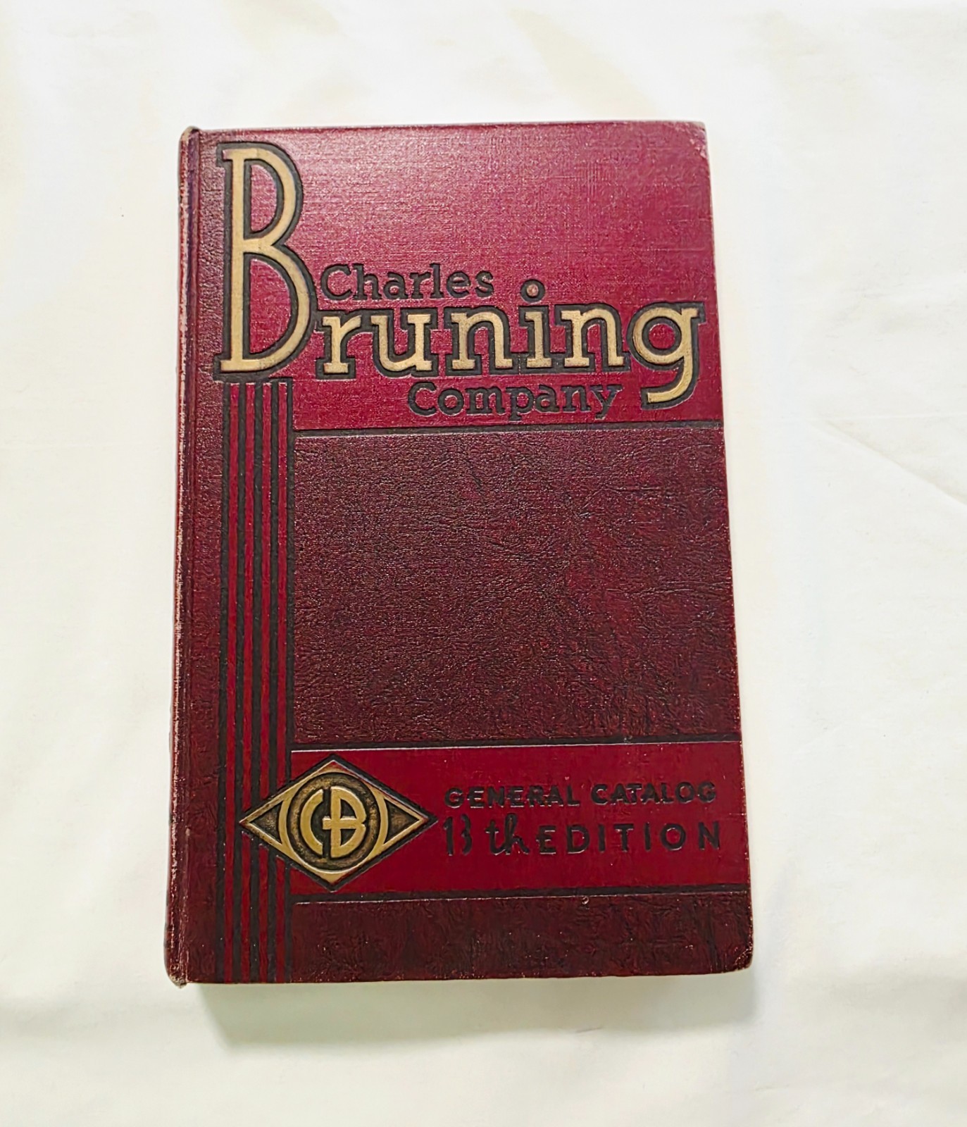 Charles Bruning company antique general catalog 13th edition drafting book