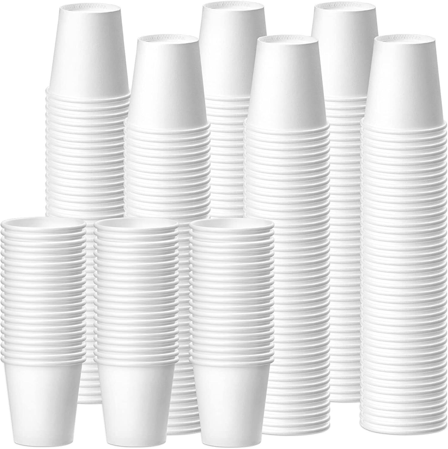 300 Pack 3oz White Paper Cups, Bathroom Cups 300 Count (Pack of 1),