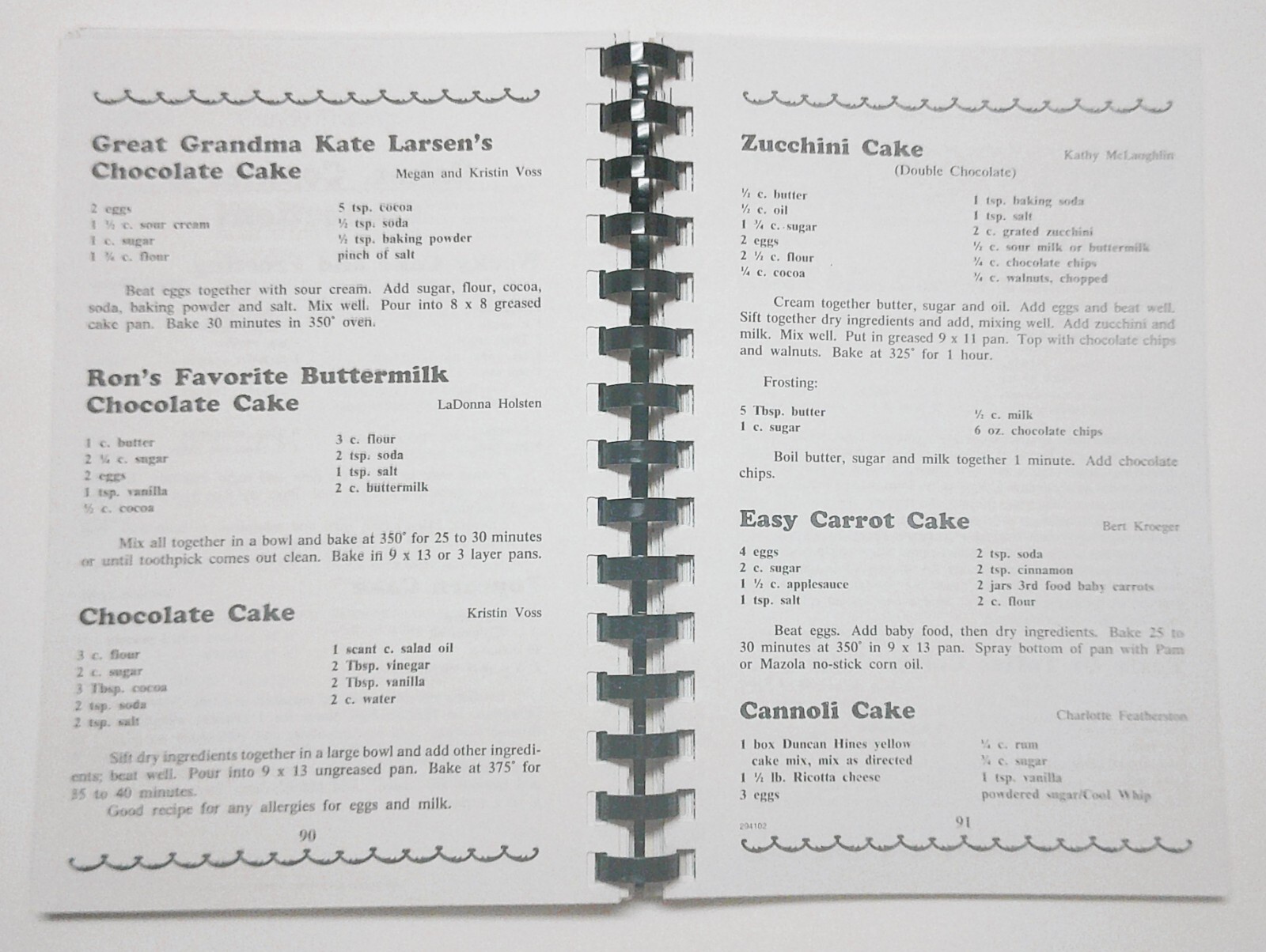 Food for the Soul Cookbook Southwood Lutheran Church Lincoln Nebraska 140 pages