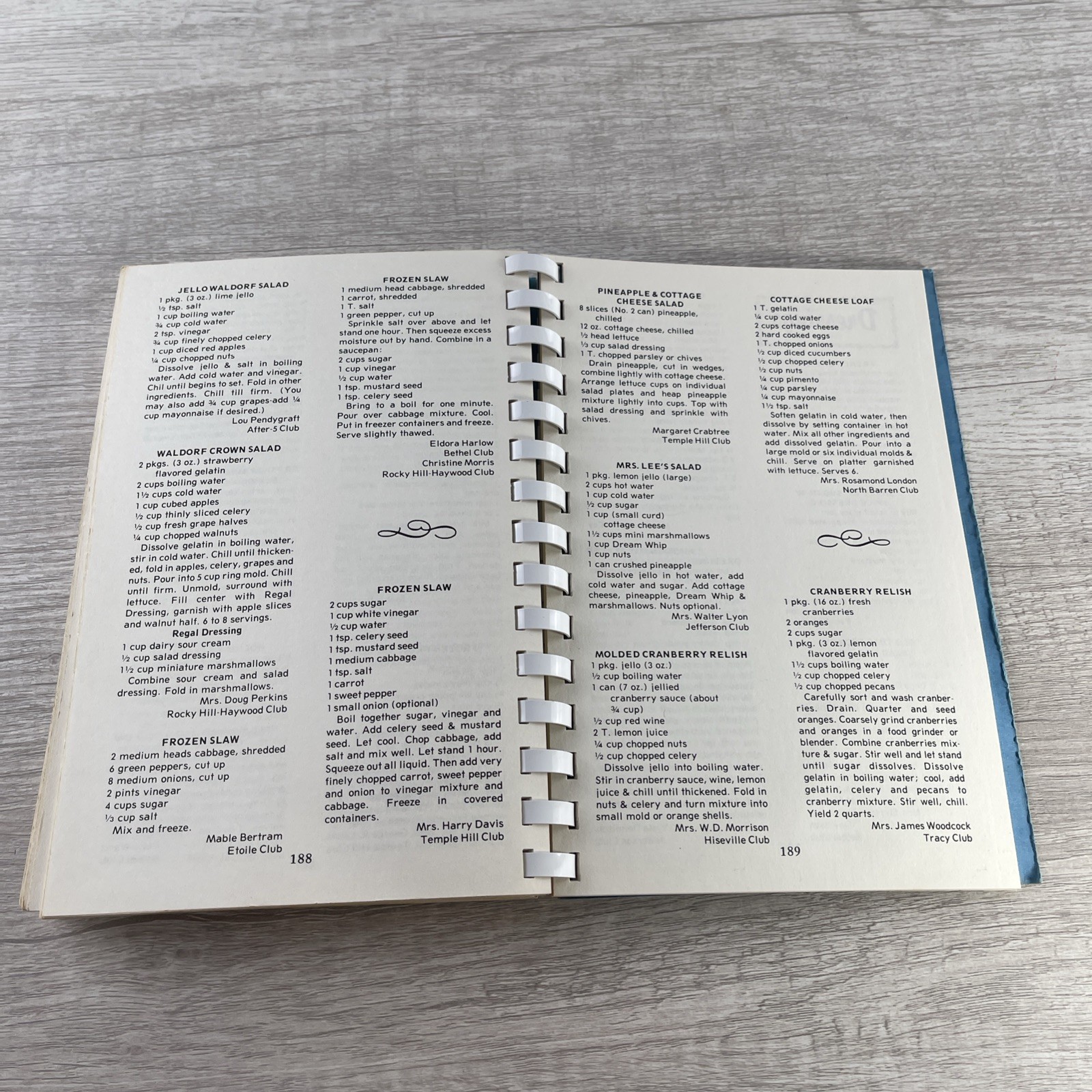 VTG Barren County Homemakers, From the Kitchen of Recipe Cookbook 1980 Pages 212