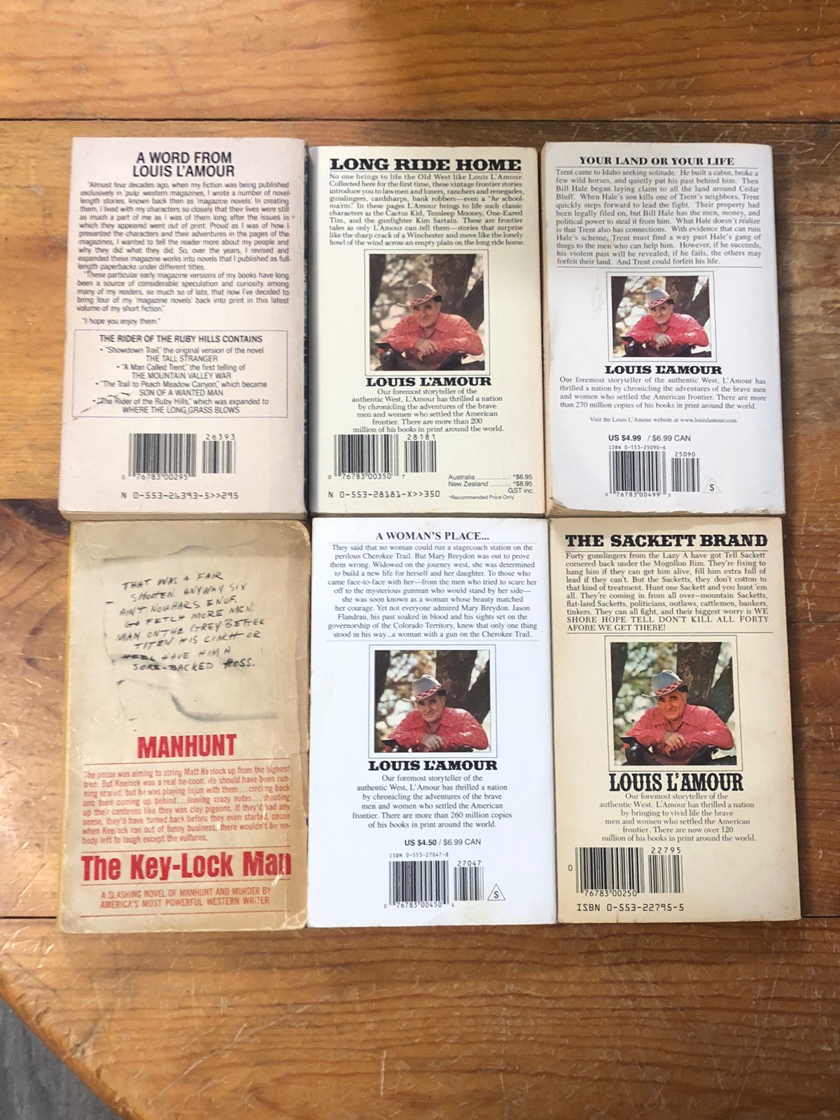 Vintage Louis L’Amour Western Lot 18 Paperback Bantam Books