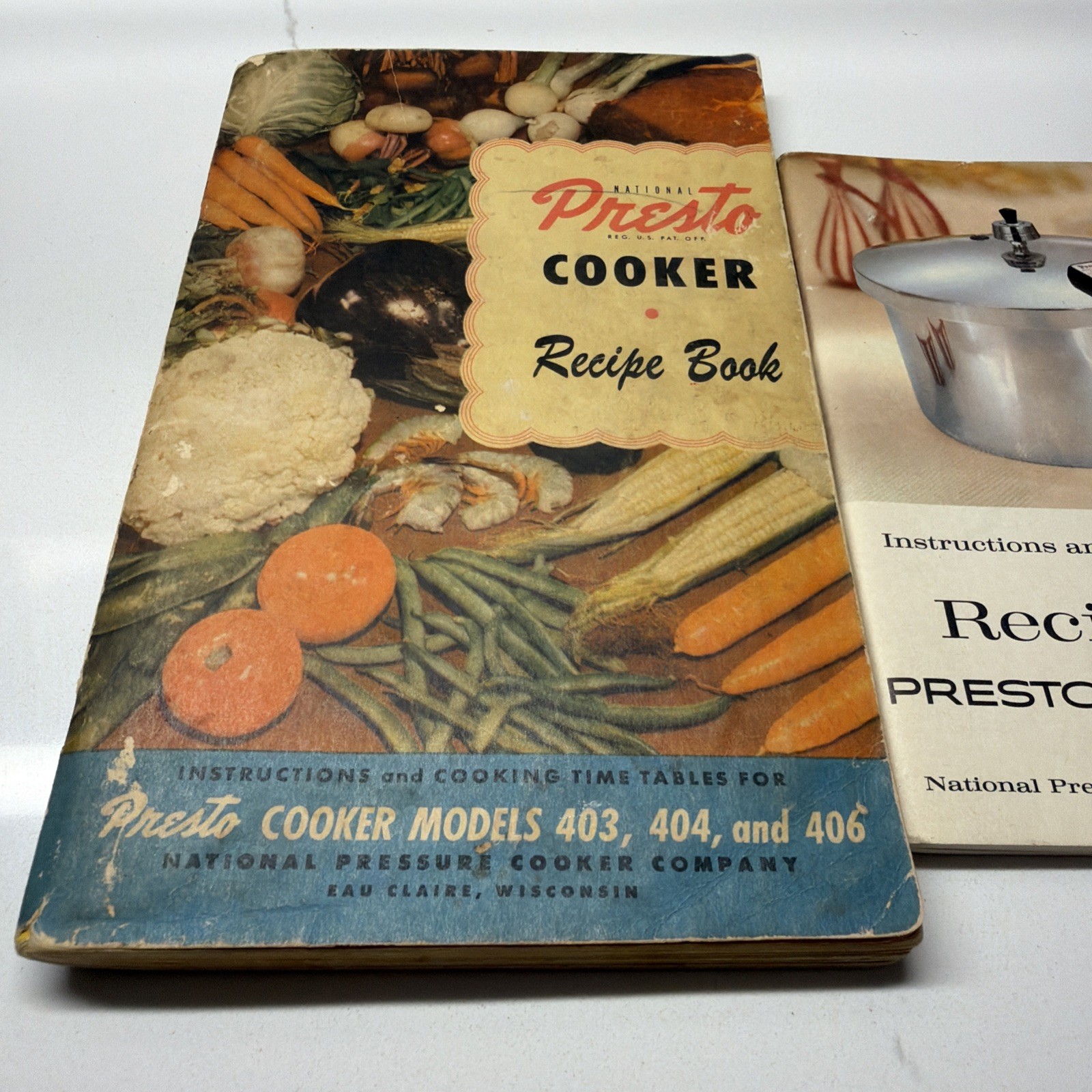 Presto Pressure Cooker Recipe Books Lot – Models 403 404 406 & 1960s VTG Manuals