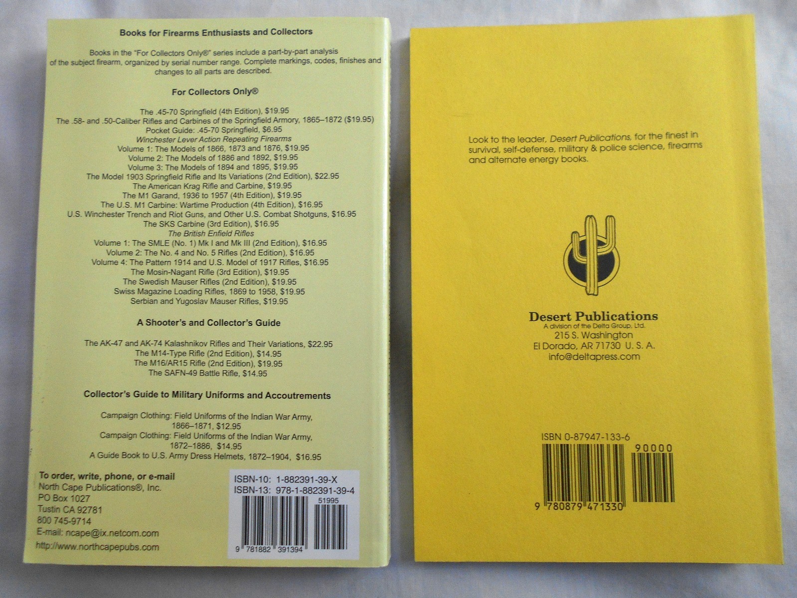 Joe Poyer–.45-70 SPRINGFIELD 4th ed rev. expanded + F.N. F.A.L. AUTO RIFLES