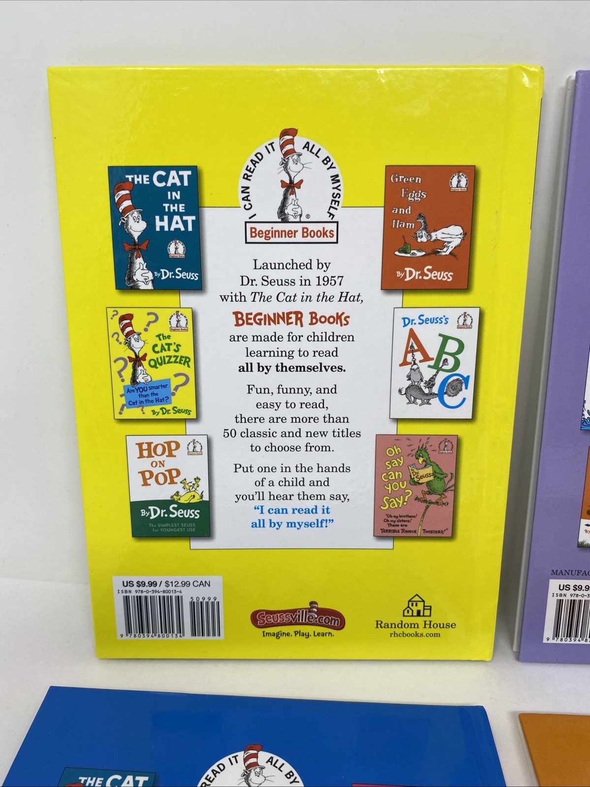 Lot of 6 Dr. Seuss Cat In The Hat Beginner Books HC 9.25 x 6.75 FREE SHIPPING!