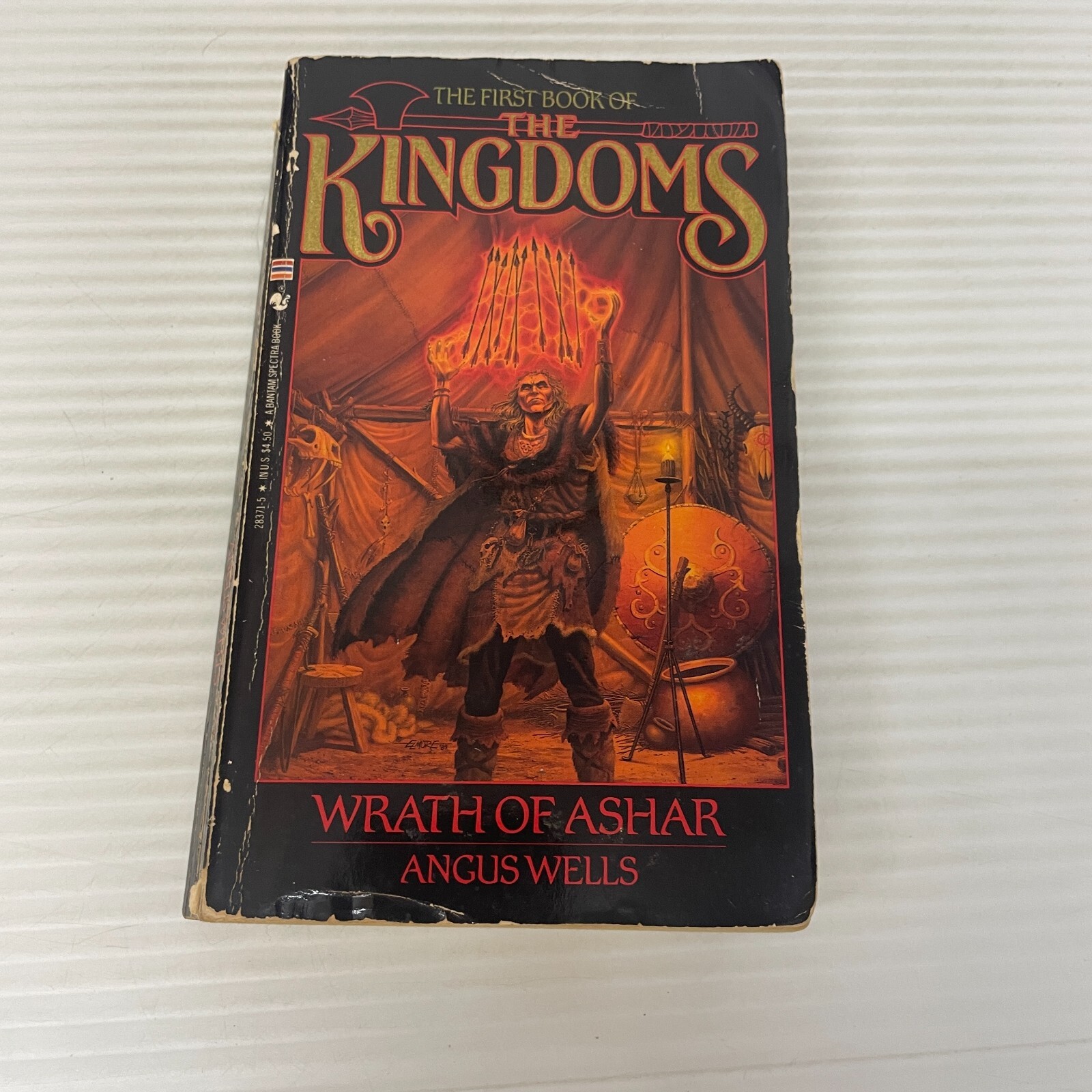 Wrath of Ashar Fantasy Paperback Book by Angus Wells from Bantam Books 1990