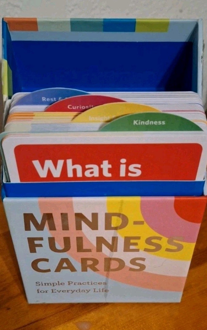 Minfullness Adult Coloring Books & Deck Of Mindfulness Cards Self-Care Posative