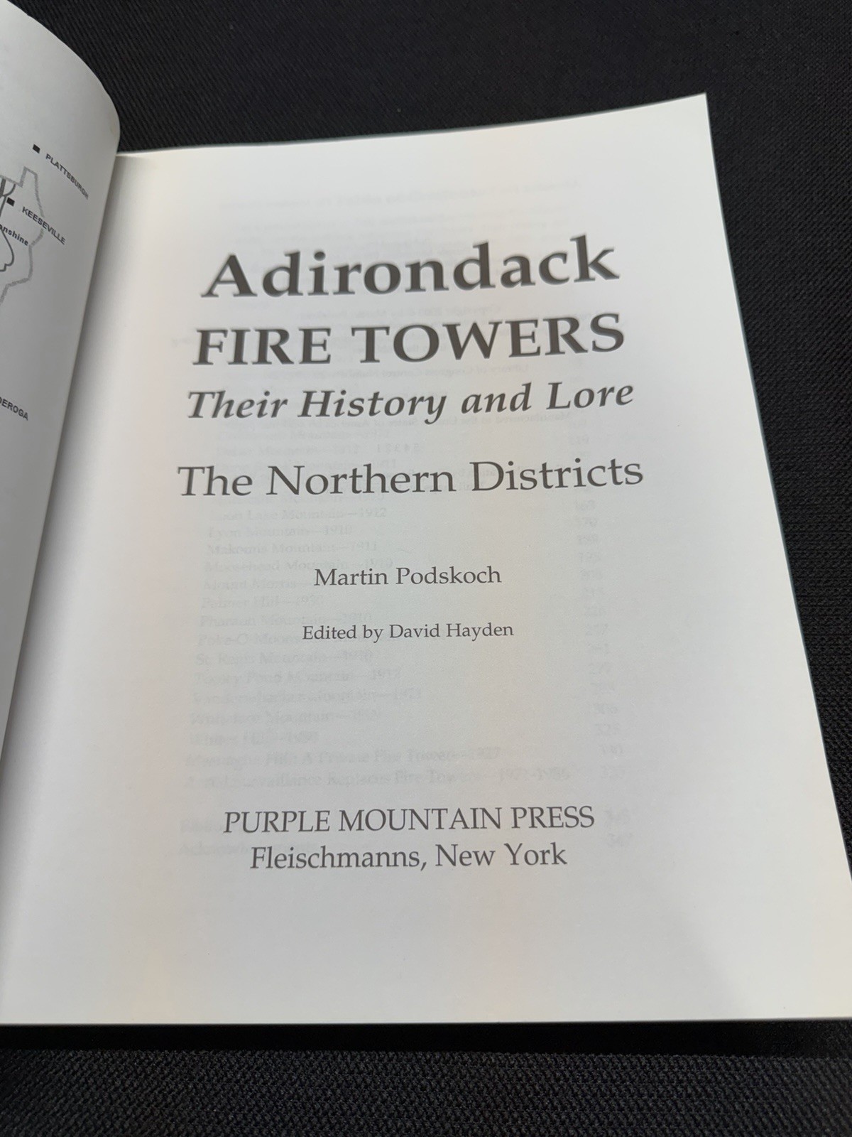 Adirondack Fire Towers by Martin Podskoch, 2005, Signed 1st Edition, Paperback
