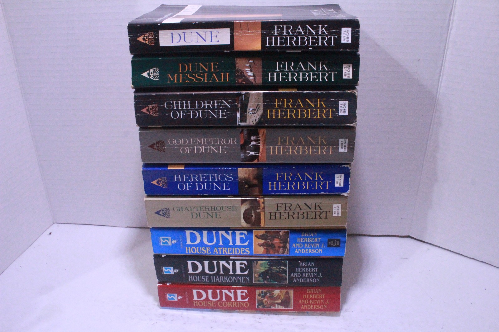 Dune Original Books 1-9 Frank Herbert Ace Paperback Edition Vtg