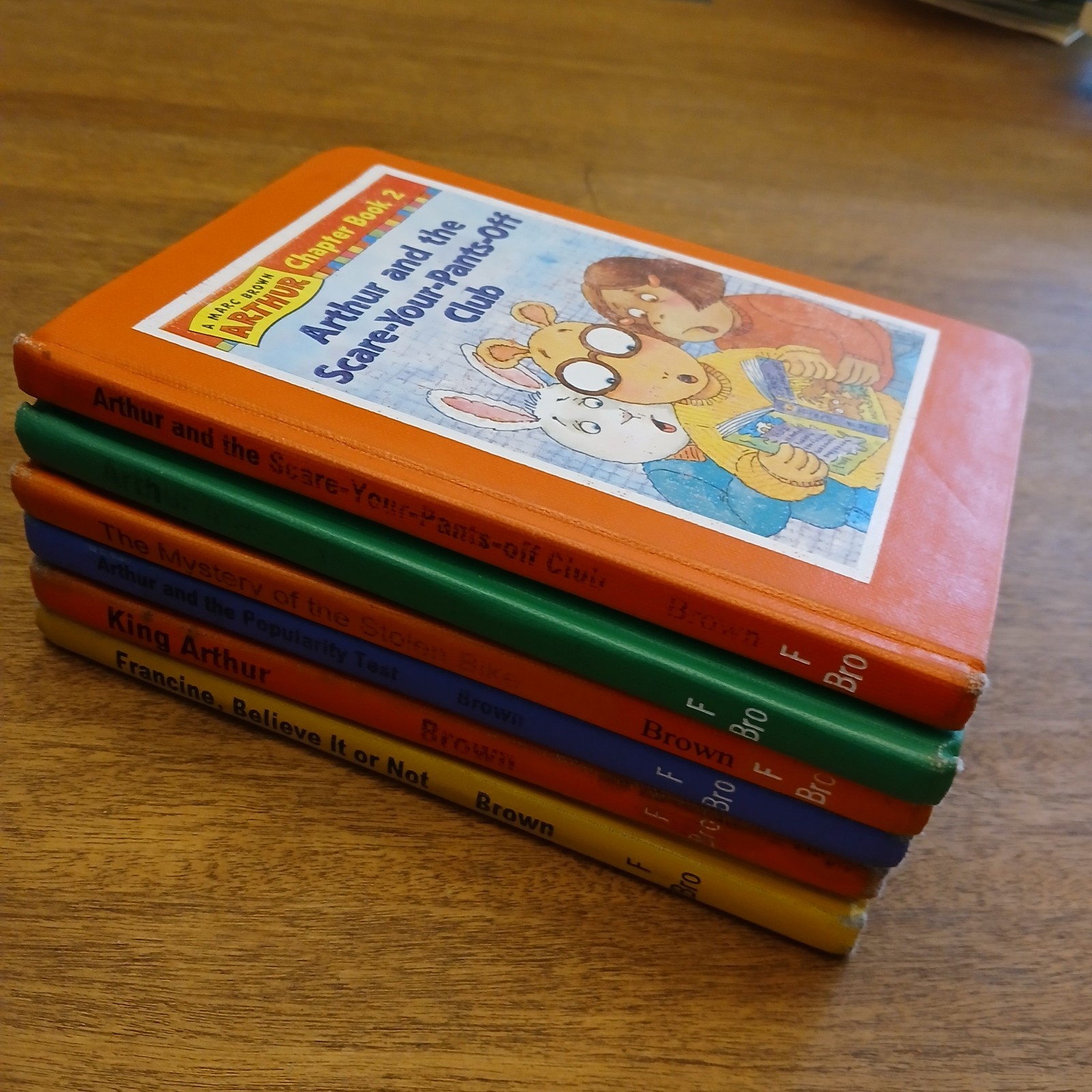 Six 6 Arthur Chapter Books Vintage Hardcover Marc Brown X-Library 2 3 8 12 13 14