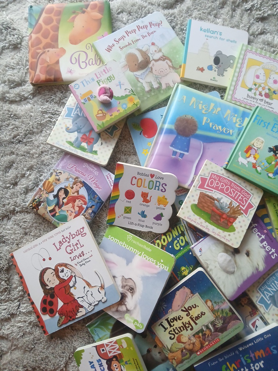 Lot Of 20 Board Books For Toddlers Assorted Bedtime Stories Fun Library