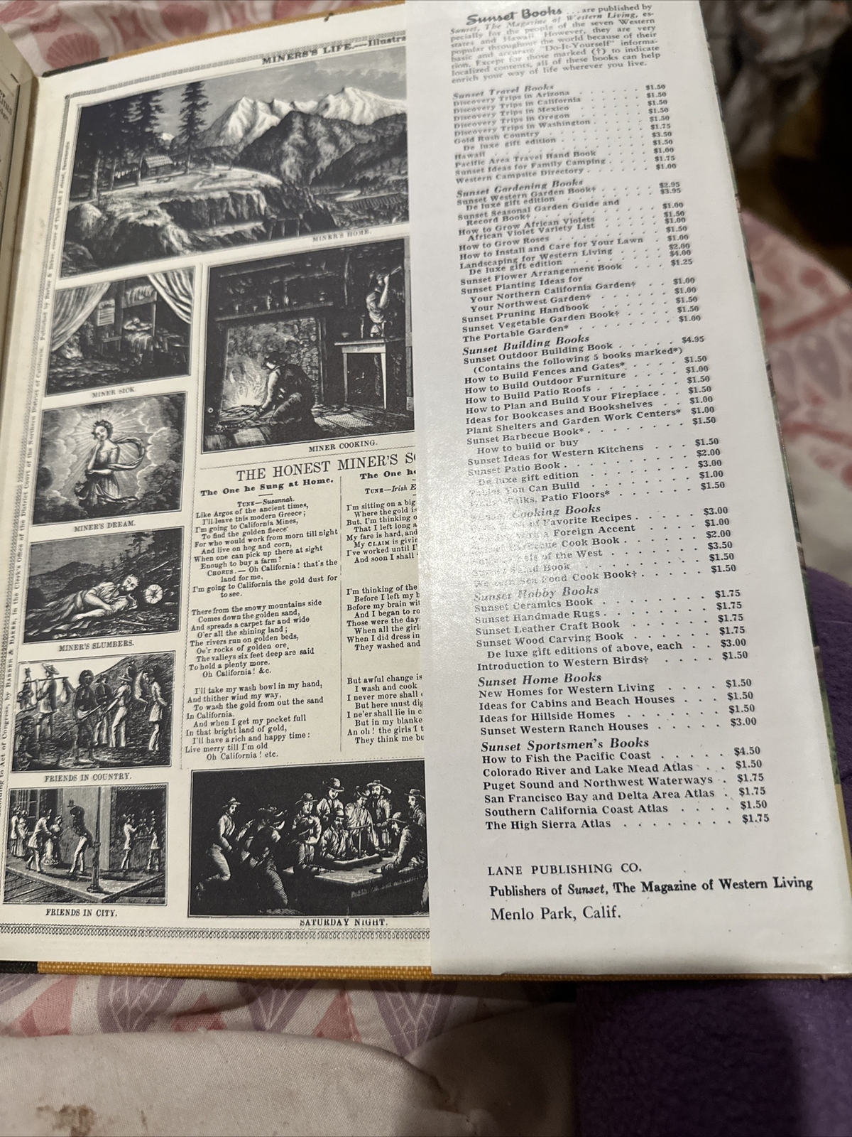 Editors of Sunset Books and Sunset Magazine: Gold Rush Country 1957 1st edition