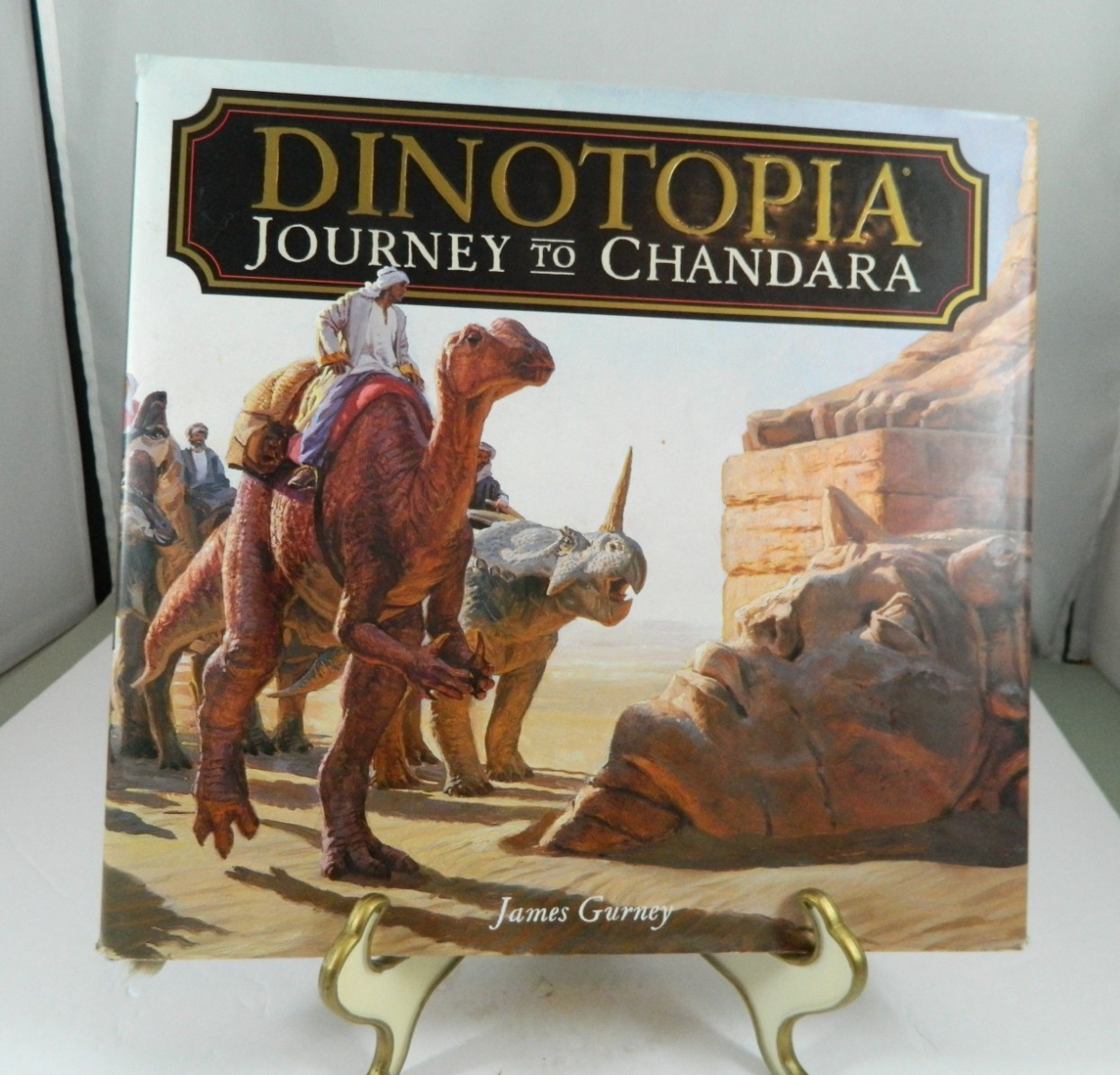 Dinotopia Journey to Chandara 2007 First Edition HC Gurney w/ DJ Tears Stains