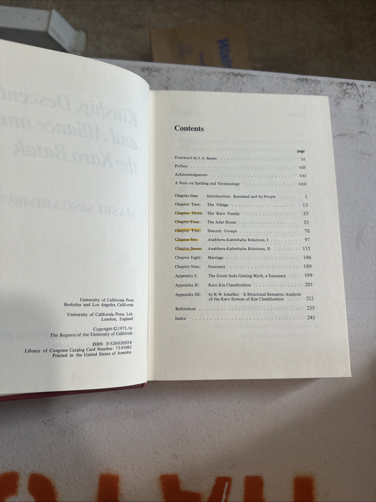 Kinship, Descent and Alliance Among the Karo Batak by Masri Singarimbun
