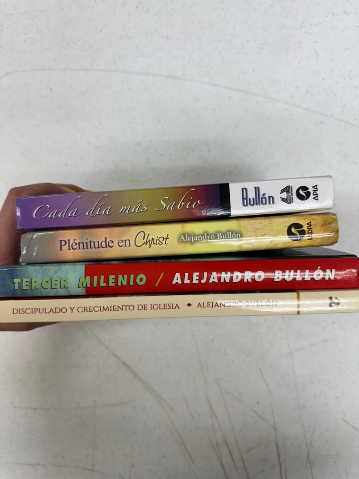 Set of 4 Spanish Adventist Books by Alejandro Bullon SDA Seventh-Day Adventists