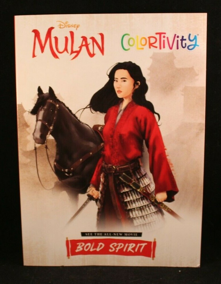 Disney – Mulan – Bold Spirit – Colortivity Book -Tear & Share Pages -Dreamtivity
