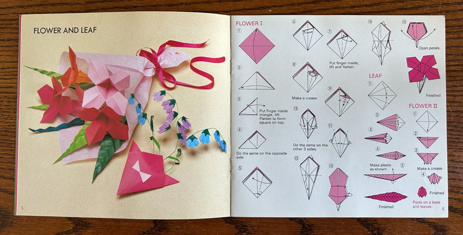 Lot of 5 Origami Books 1, 3, 4, 7, 11 Printed in Japan 1985+ Vintage