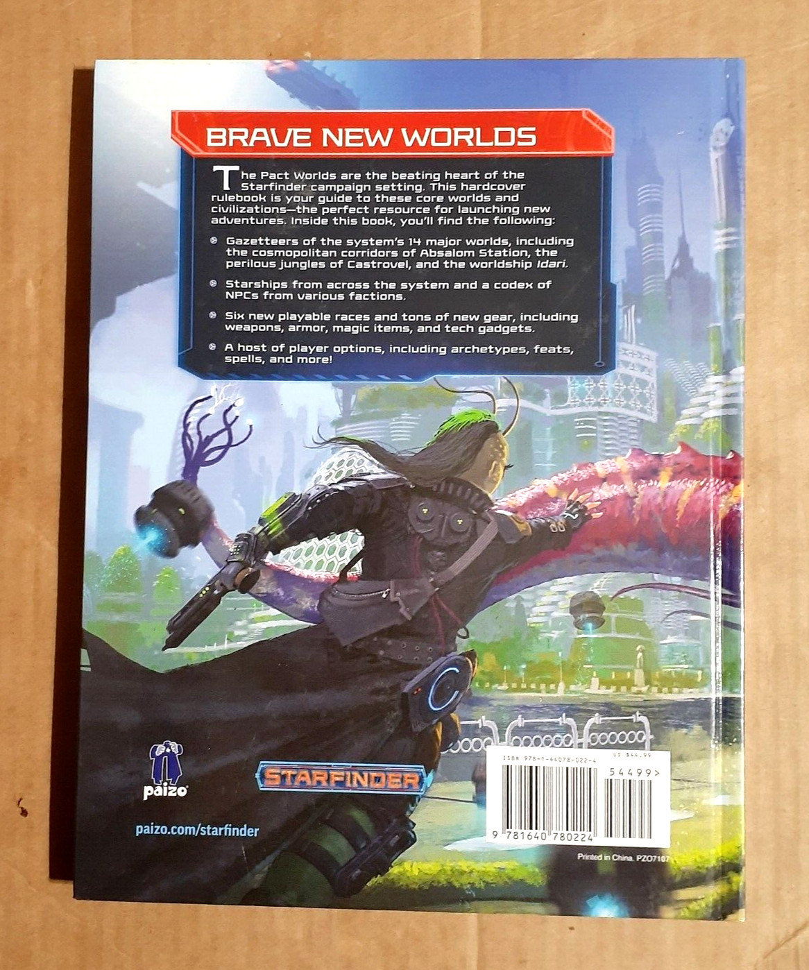 Starfinder Pact Worlds by Paizo Staff 2018 Hardcover) Book